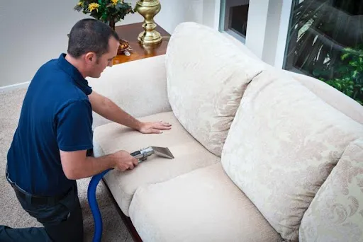 cleaning and drying wet upholstery