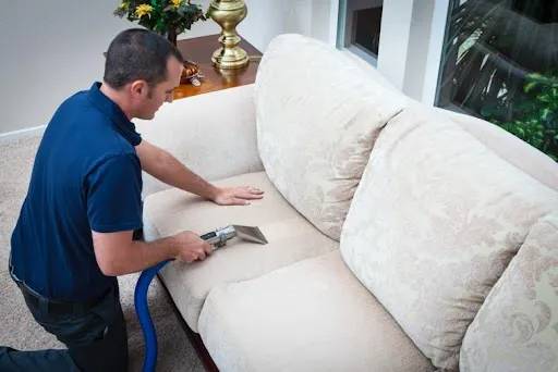 cleaning and drying wet upholstery