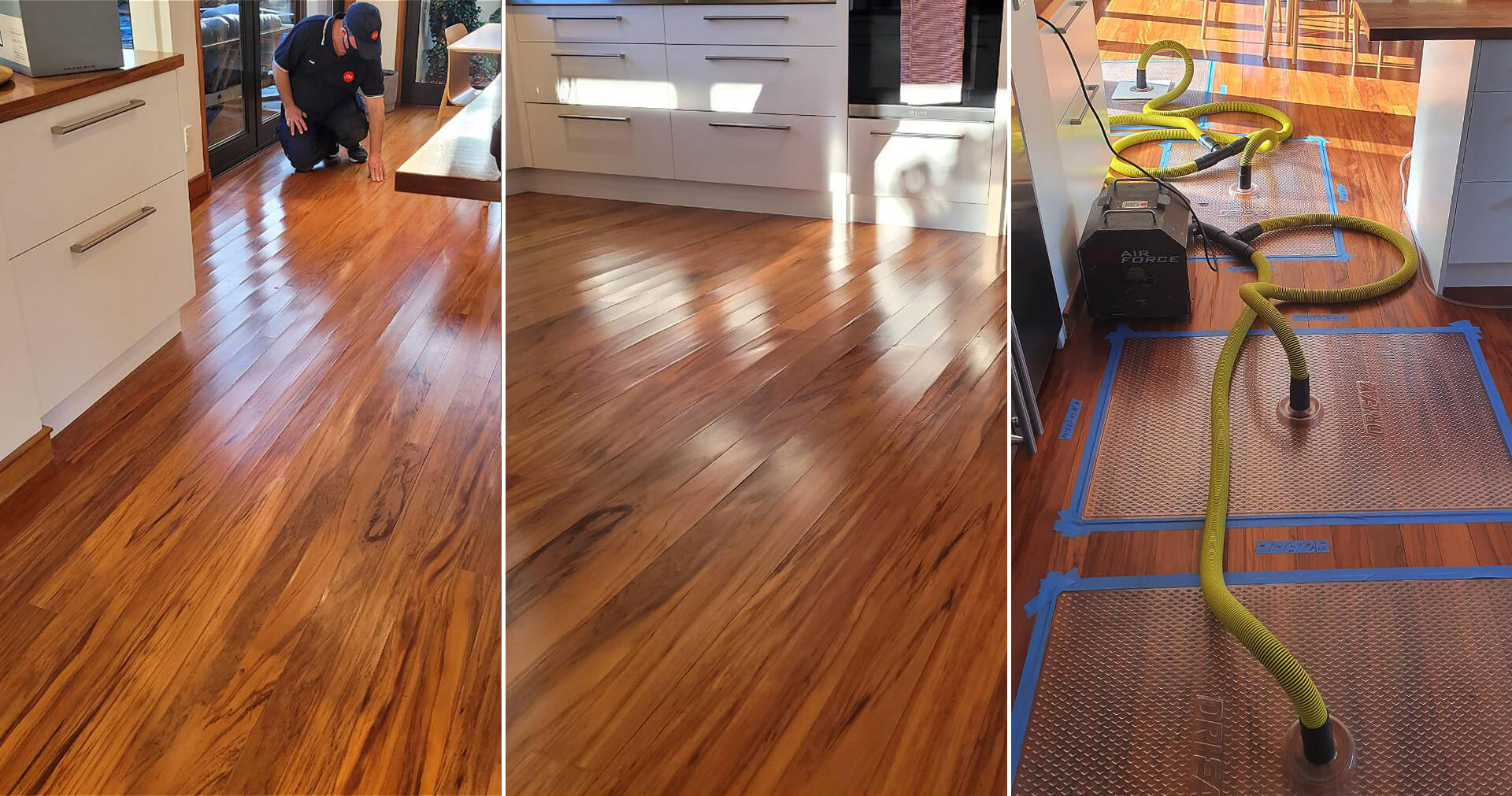 Flood restoration wooden floors