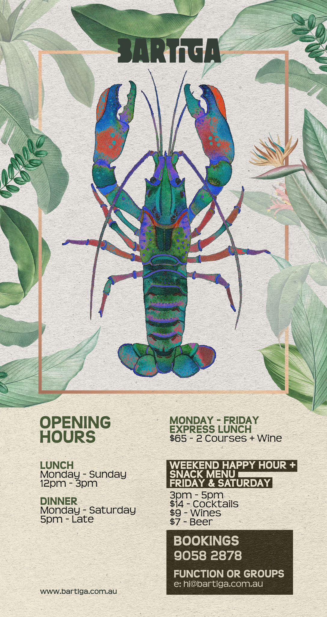 Restaurant Wine and Cocktail Bar | Double Bay | Bartiga