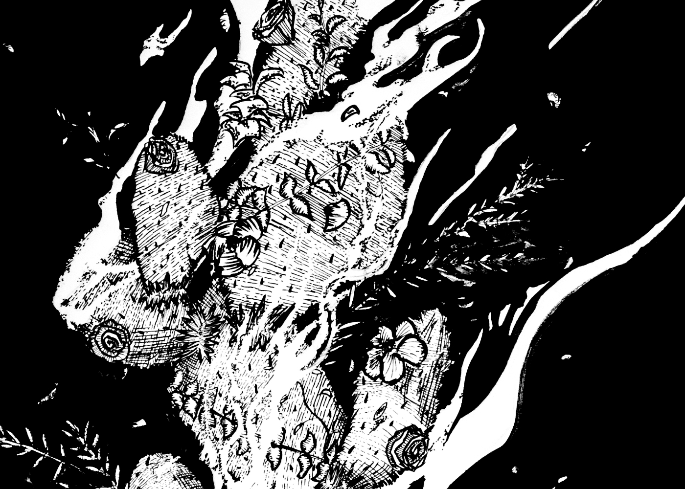 This sketch to inked drawing depicts a Opuntia cacti burning at the darkest part of night. 11"x14"
Produced in house and printed on acid free, 280gsm, medium-texture, heavyweight fine art paper.
Open Edition, Signed & Authenticating stamp on back. *FREE SHIPPING for US Customers*-SHIPPED ROLLED IN TUBE- *frame not included*