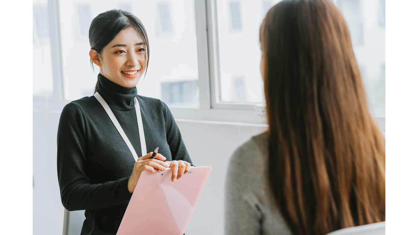 Interns at their internship in Tokyo
