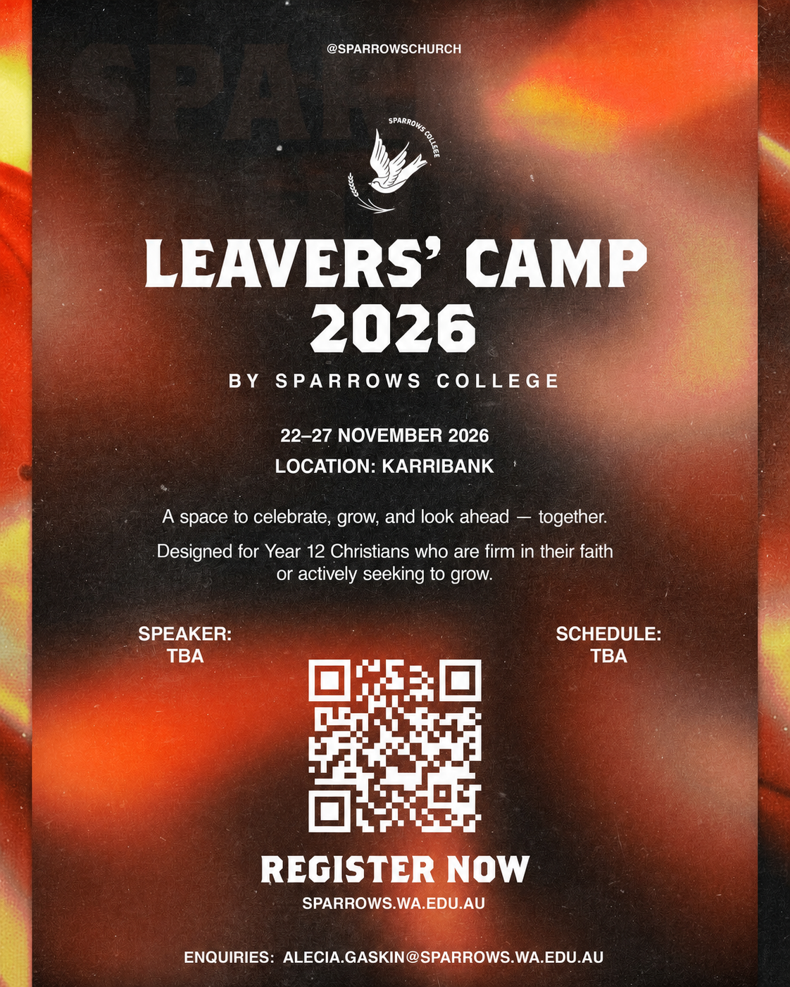 leavers camp 2026 at sparrows.wa.aedu.au
