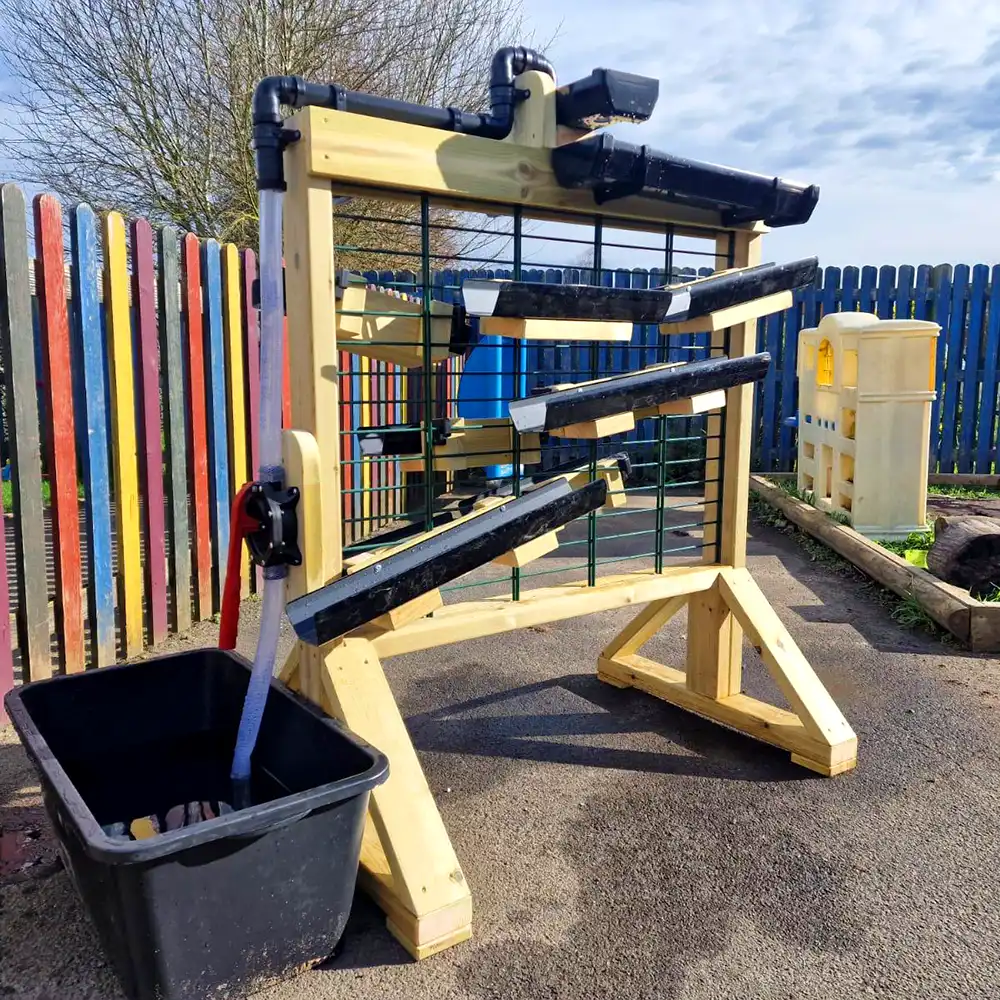 A Freestanding Water Wall Panel in a nursery area