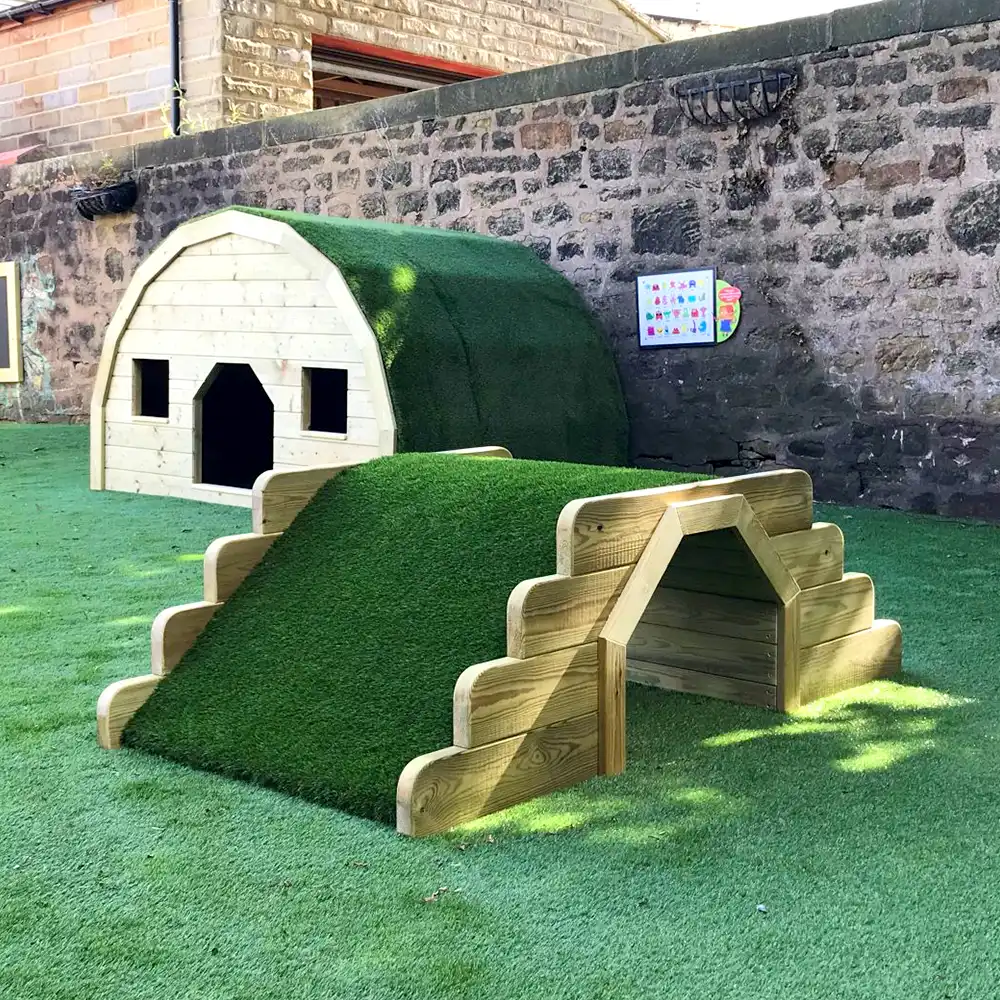 A Hobbit House and Tunned Mound Freestanding