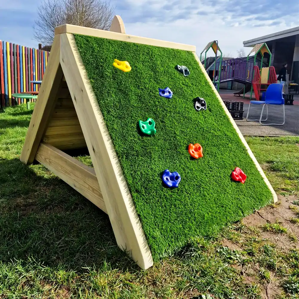 A-Frame Climbing Ramp in a school's nursery area