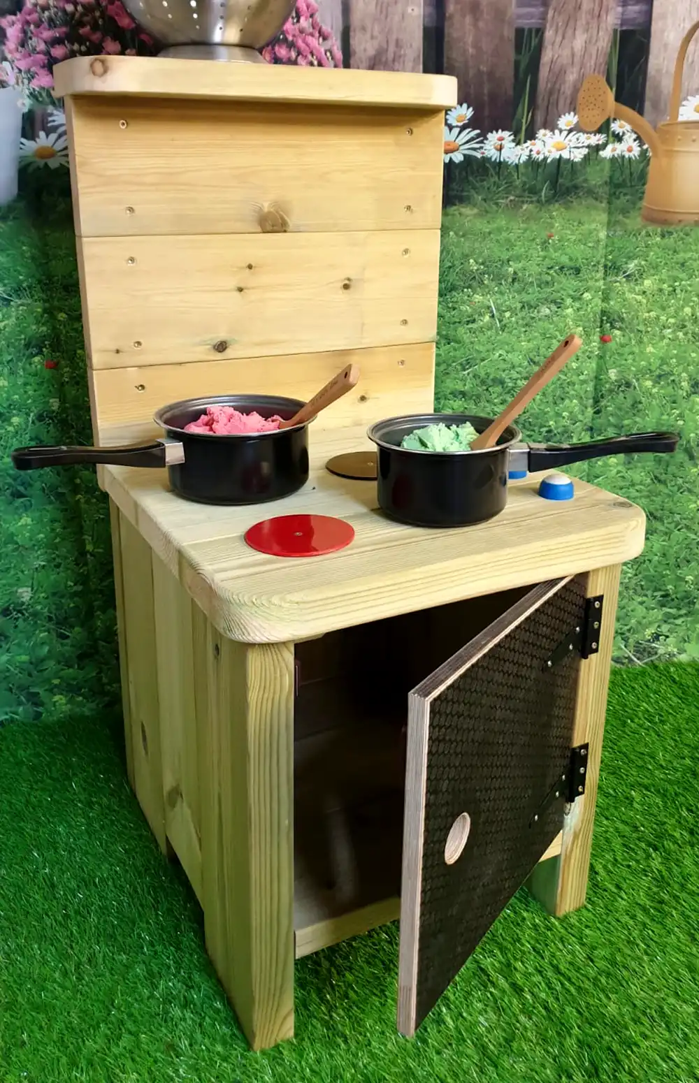 Mud Oven Blenheim in a Nursery Setting with Pots and Pans