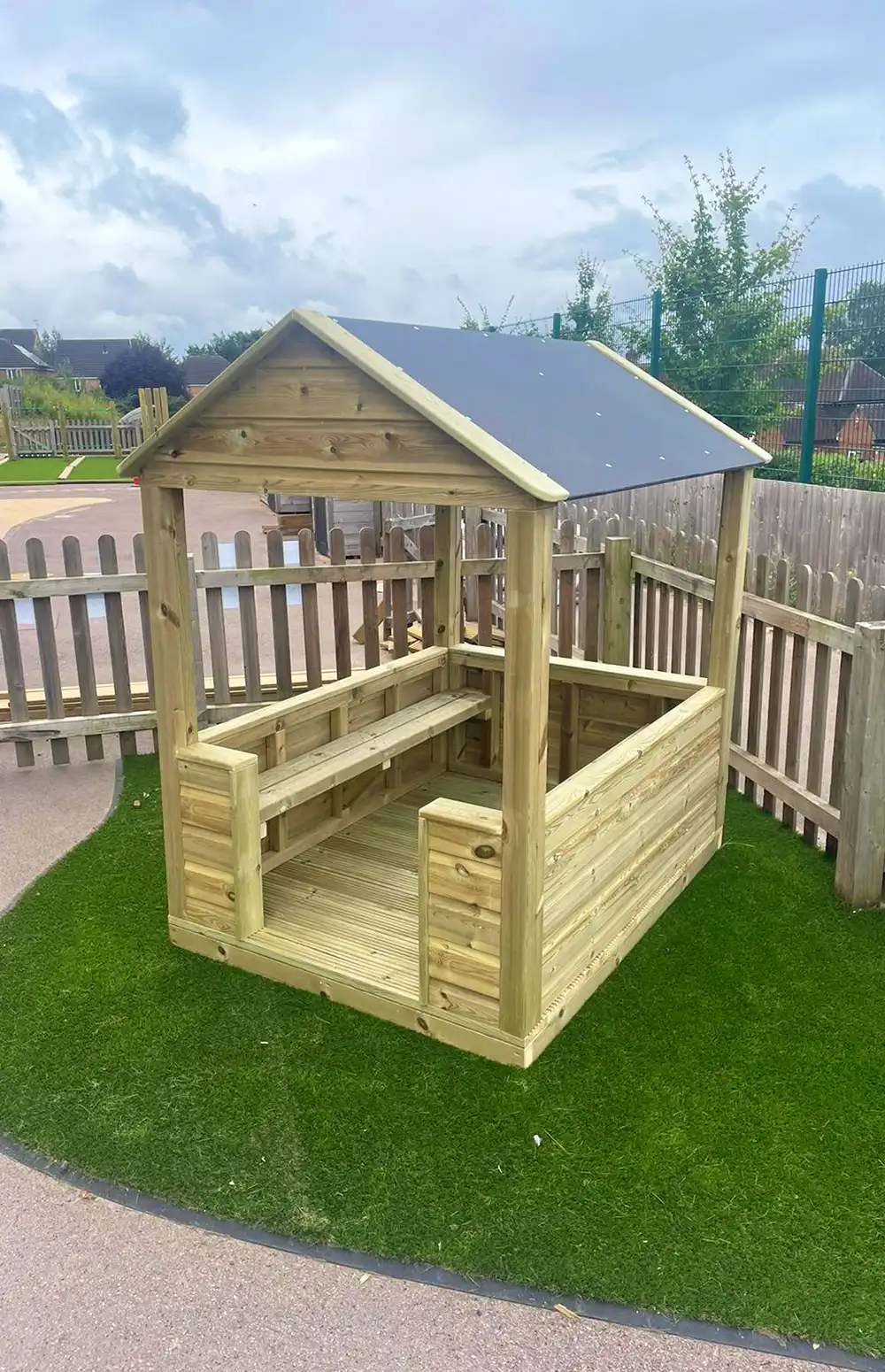 Our Covered Seating Medium in a newly refurbished Primary School setting