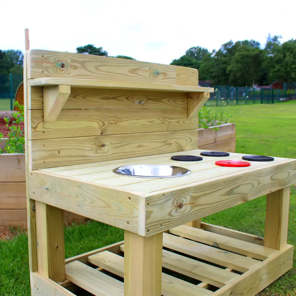 Our Mud Kitchen Old Style in a school garden