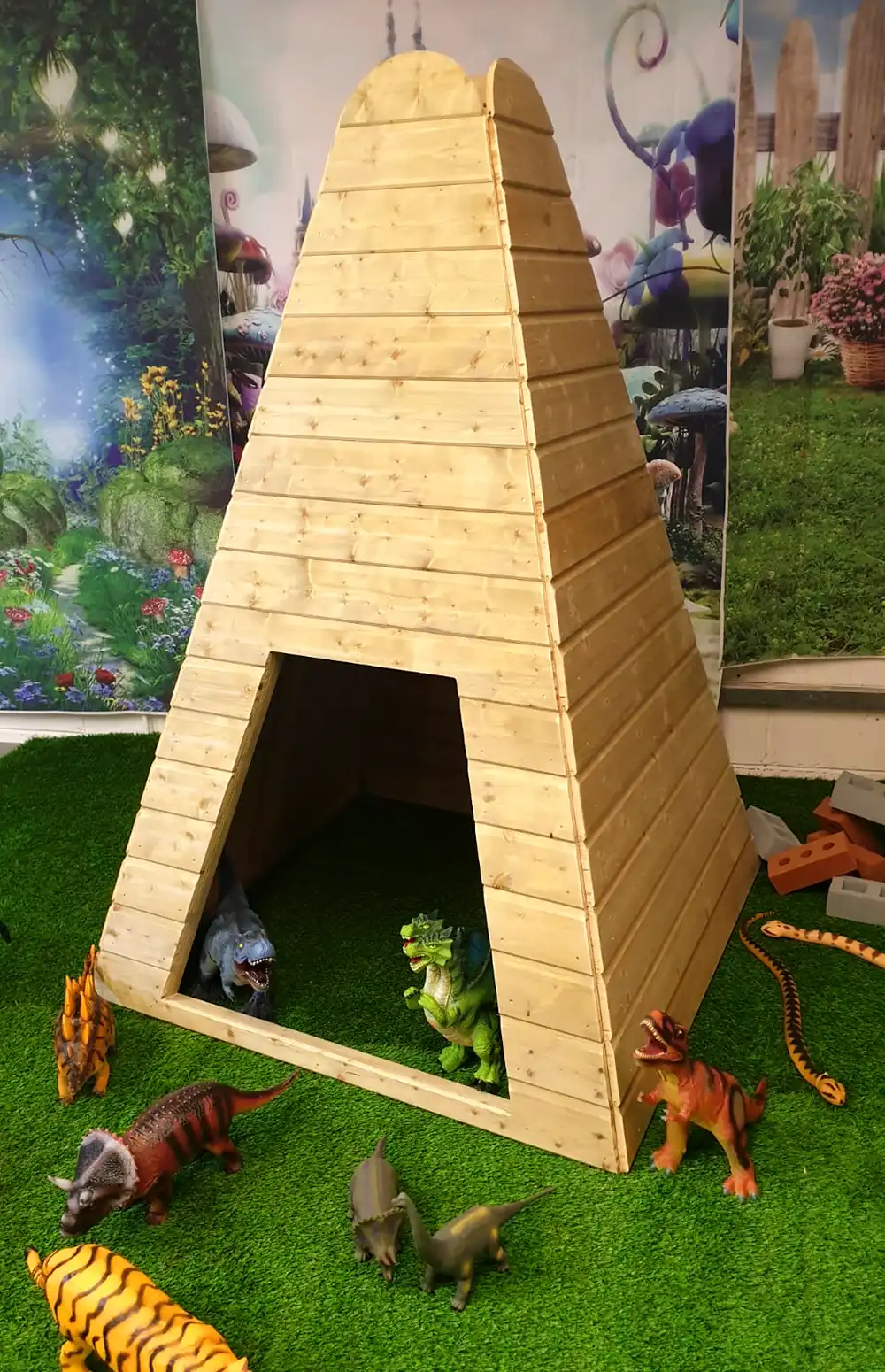 Safe Haven Teepee with Toys in a Nursery Setting