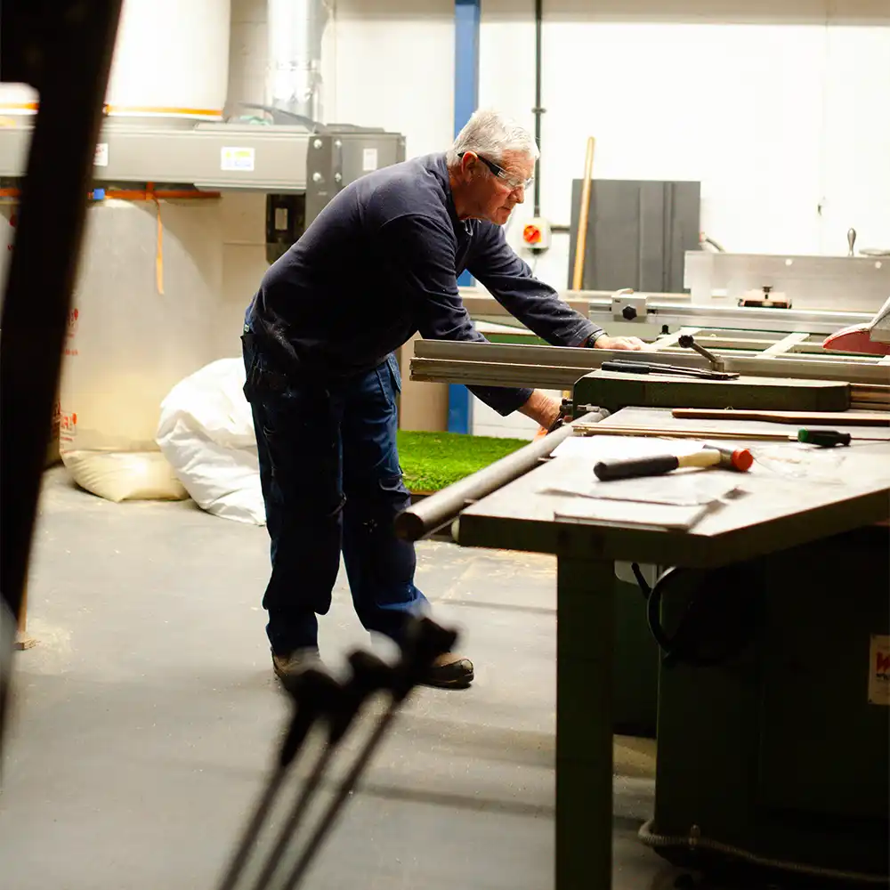 Our Warehouse Assistant perparing machinery for manufacture