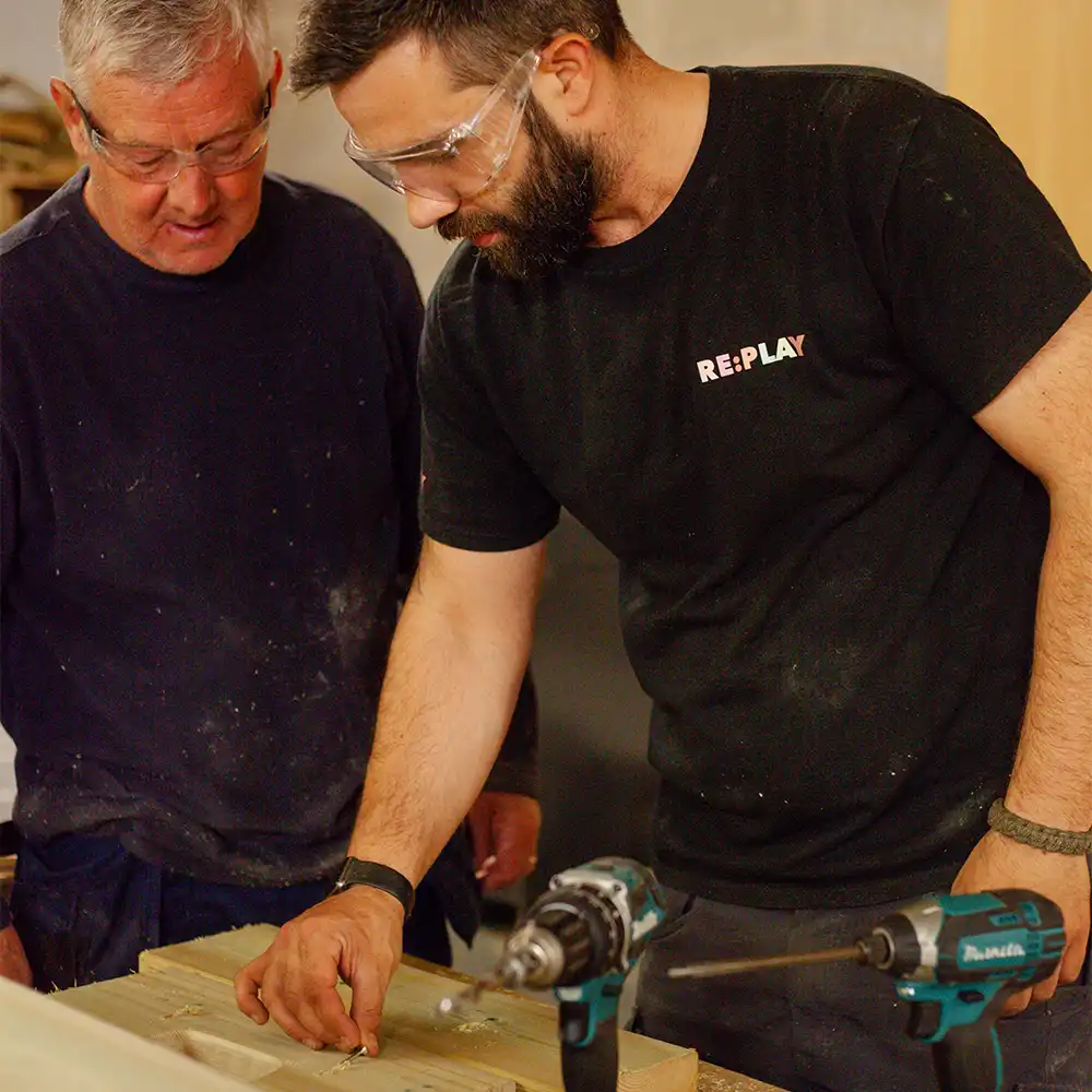 Our Warehouse Manager training our Warehouse Assistant