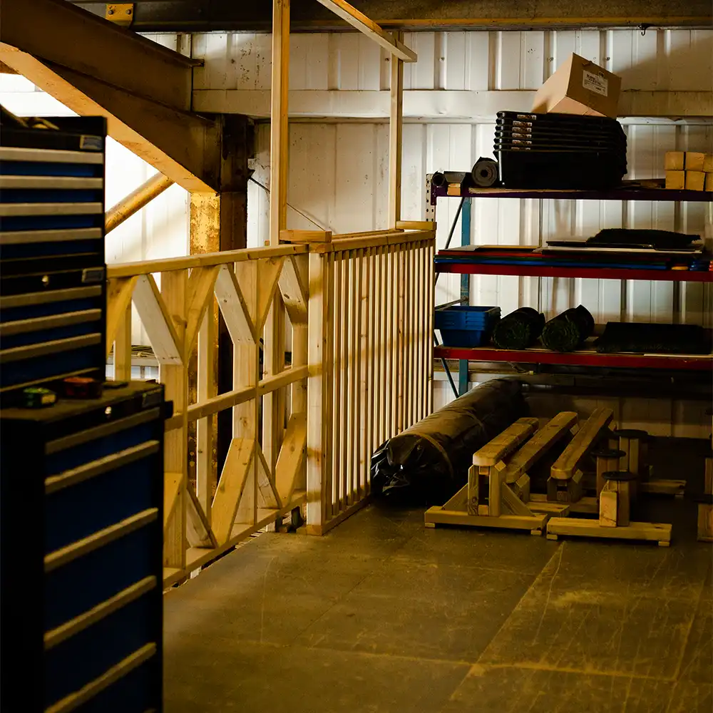 The top floor of our Burnley based warehouse where products are sent down to be delivered