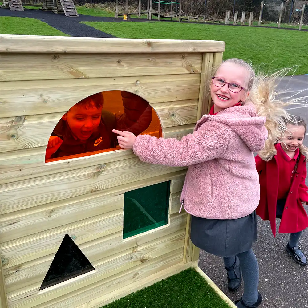 Children playing on the Sensory Stage