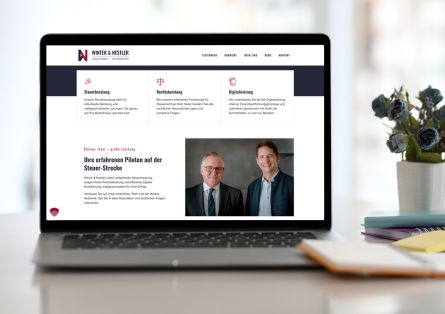 Webseite von Winter und Nestler für Employer Marketing