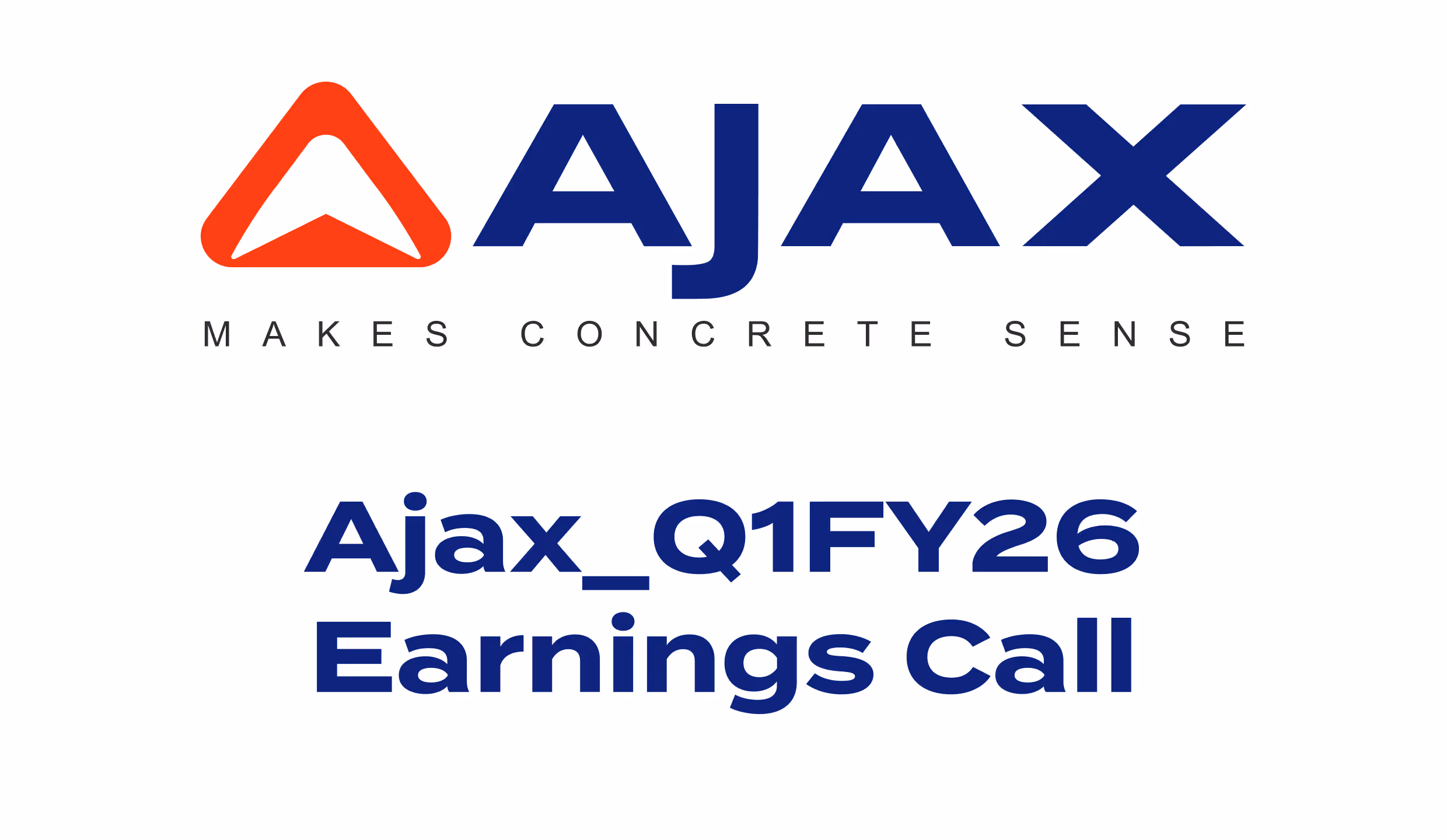 AJAX-Q1FY26 - Earnings Call