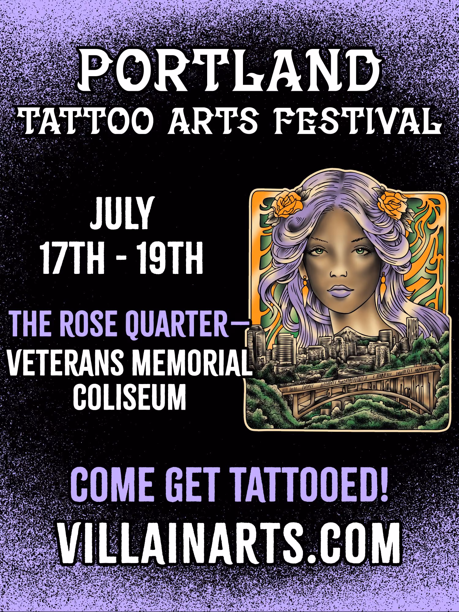 Flyer for Portland Tattoo Arts Festival