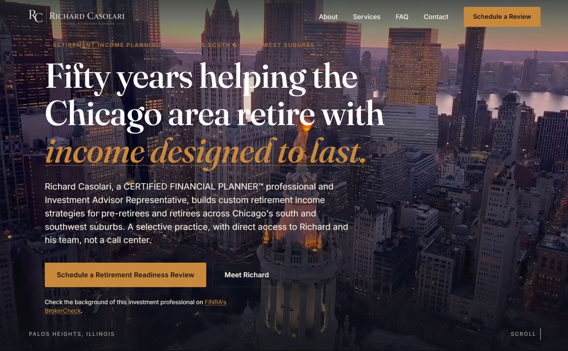 Richard Casolari website homepage