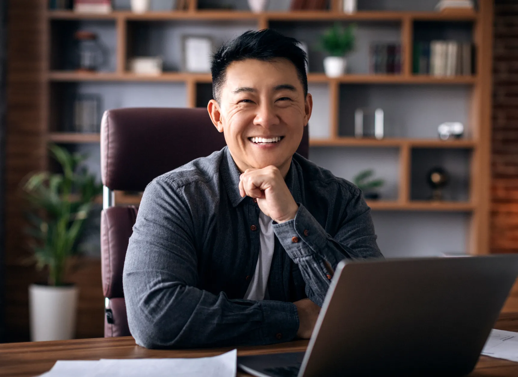 man smiling