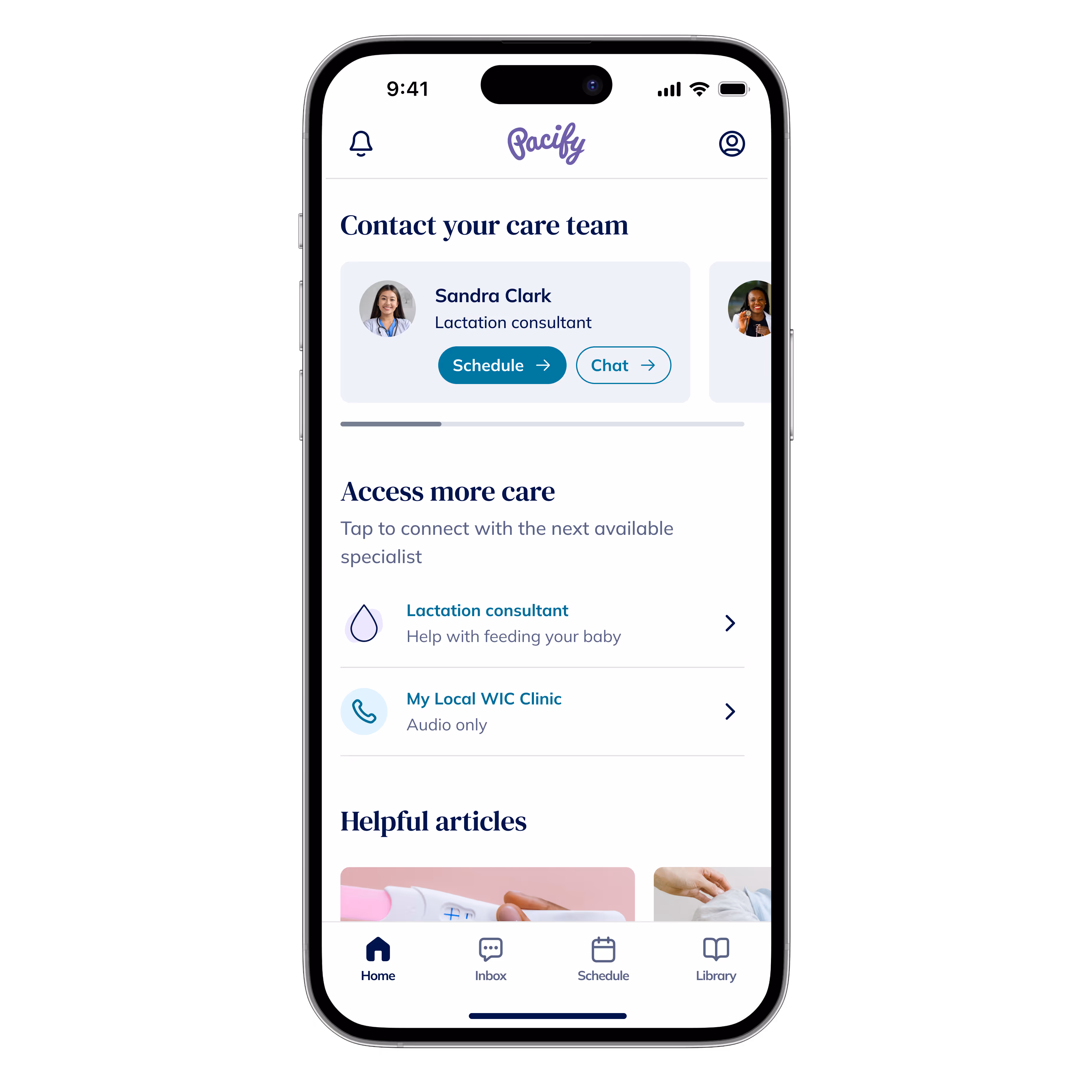 An iPhone with app screenshot