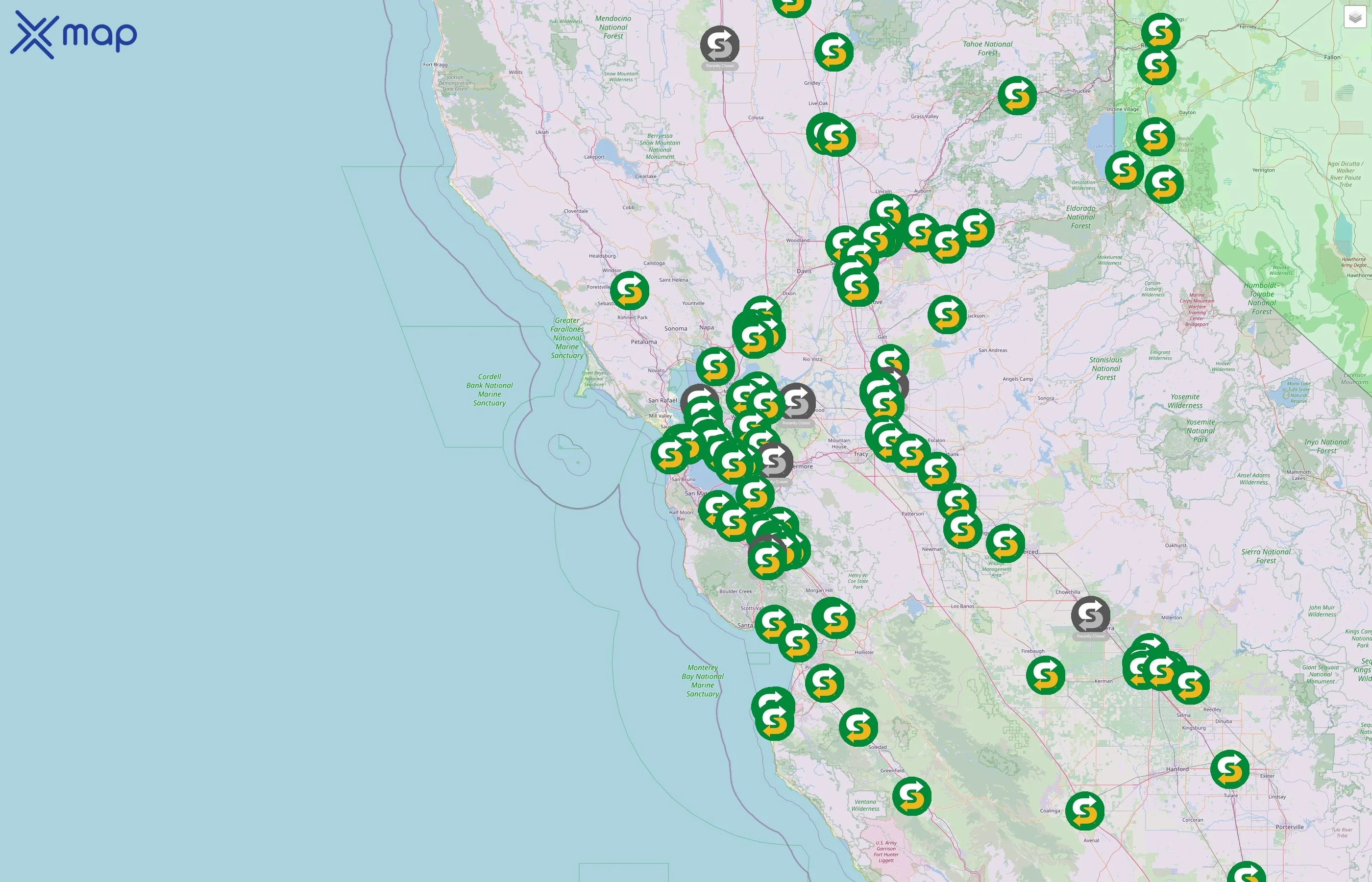 Subway street hotspots