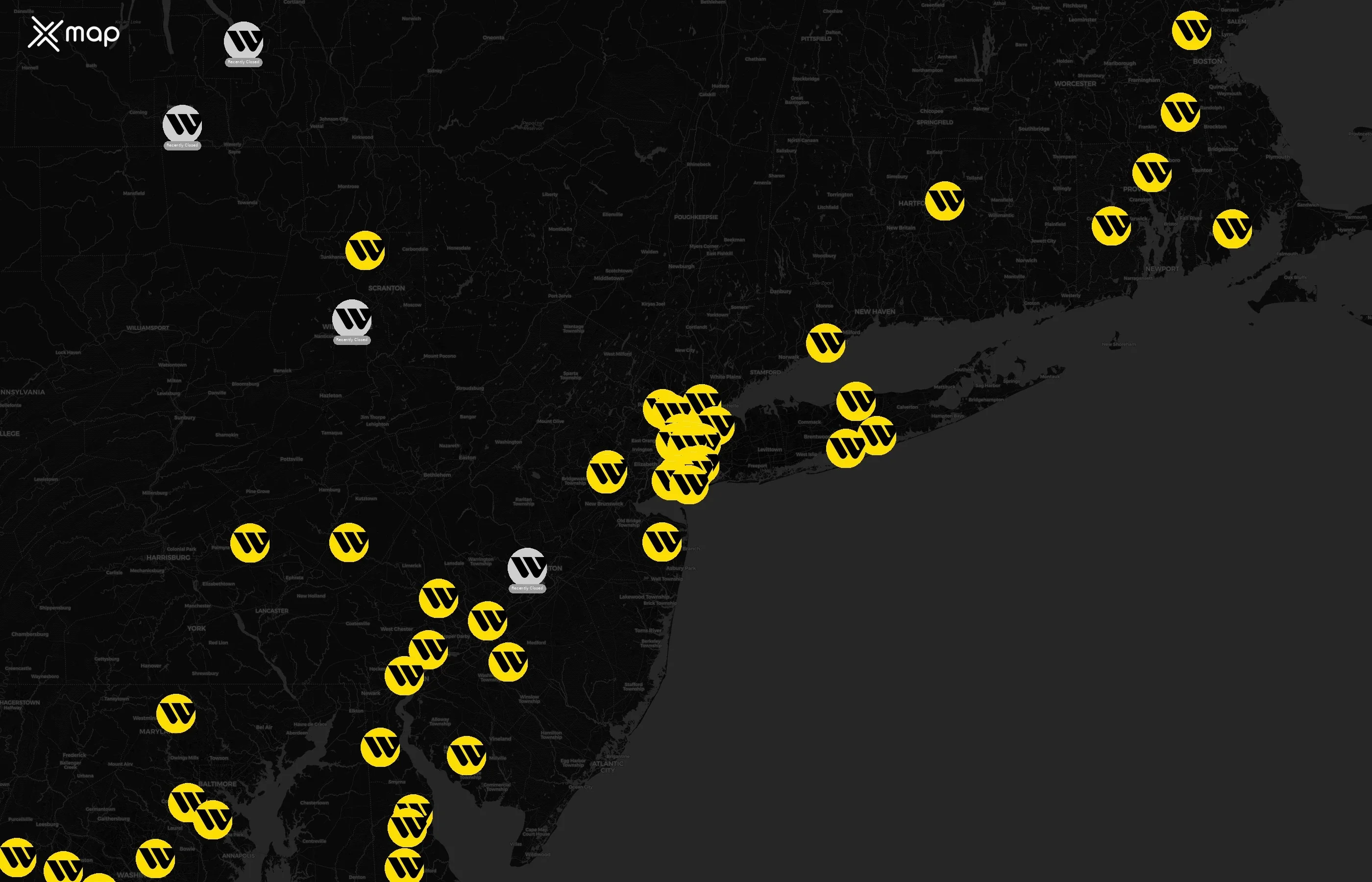 Western Union city distribution