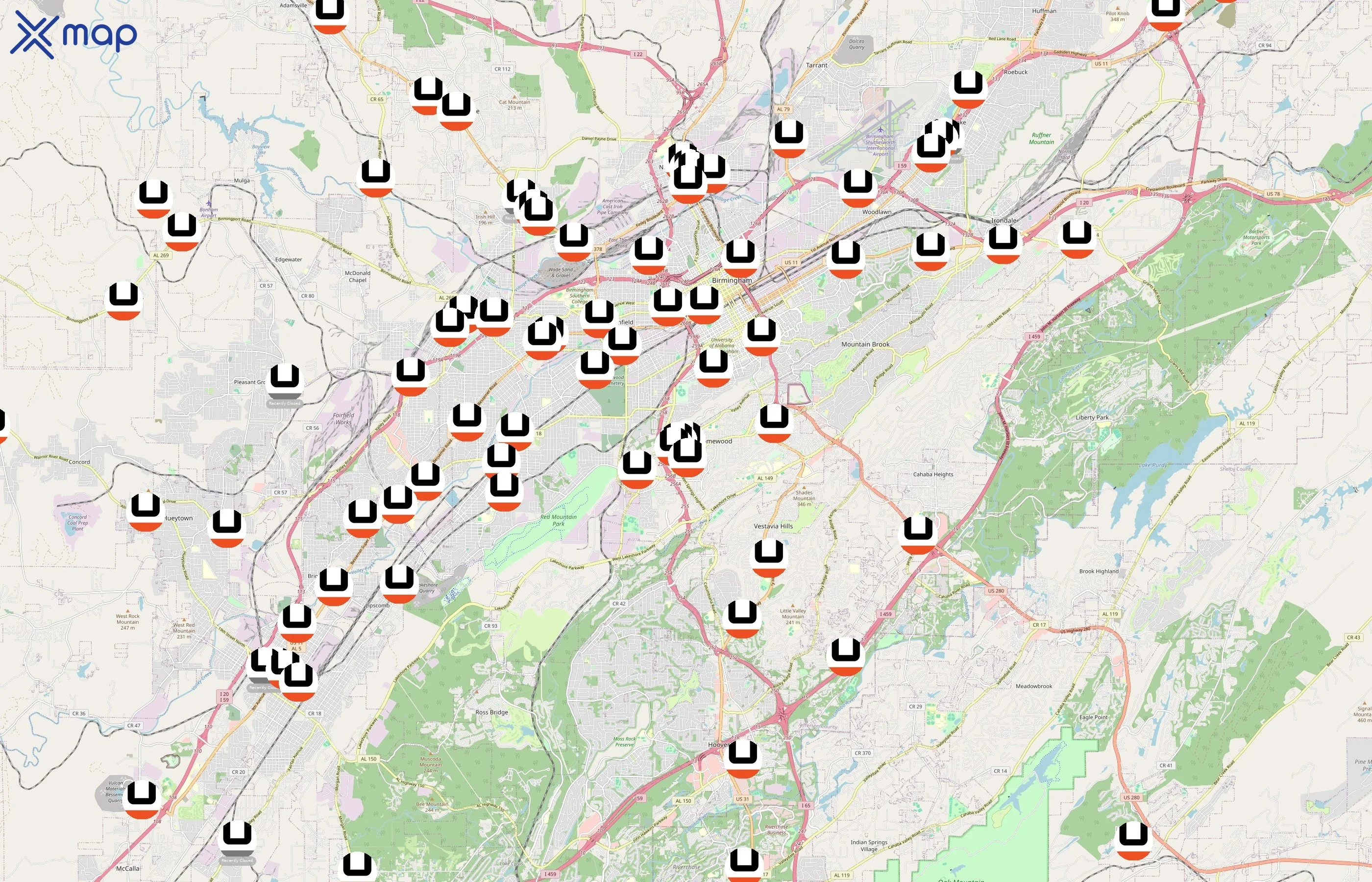 U-Haul area coverage