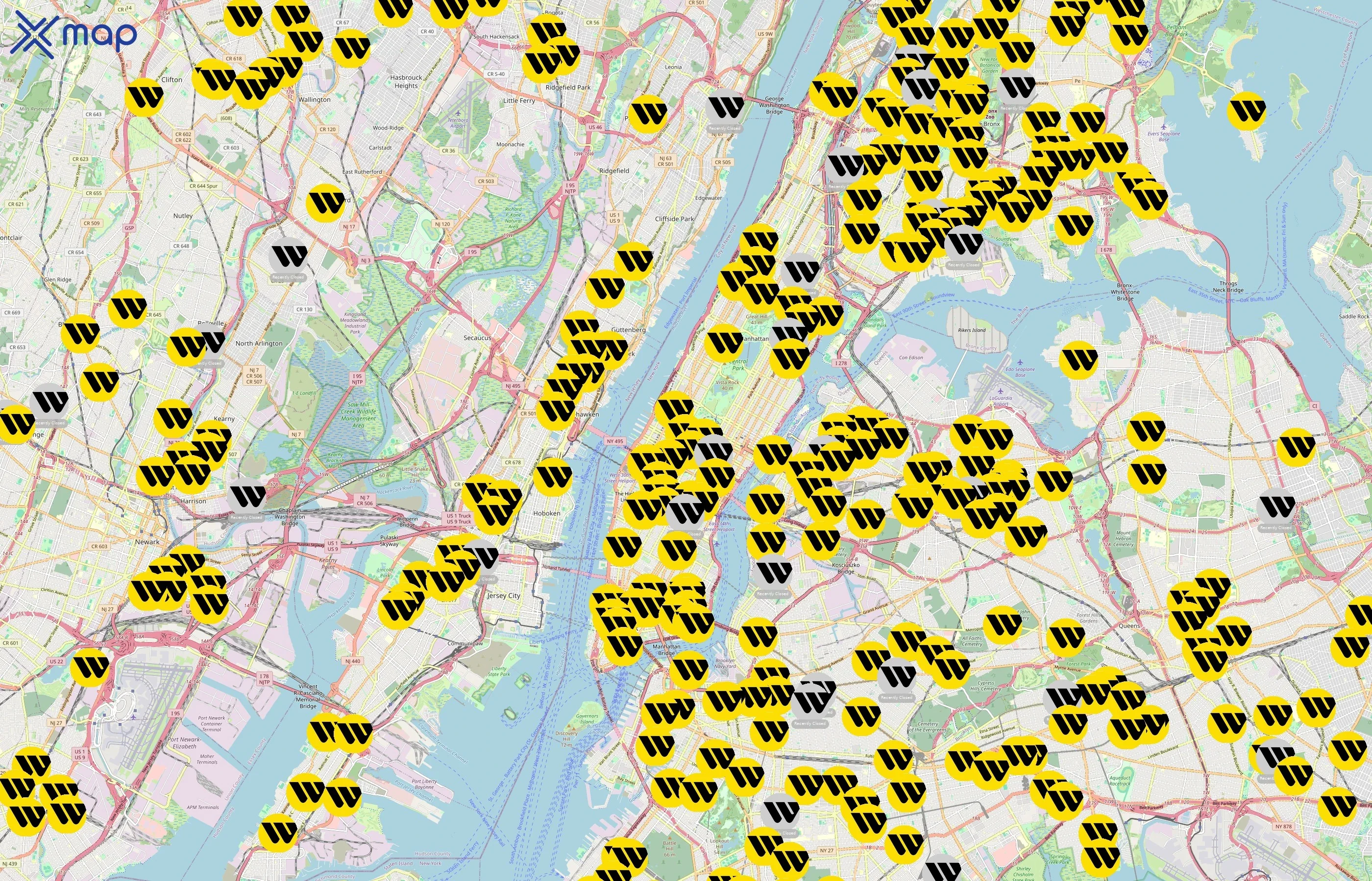 Western Union area coverage
