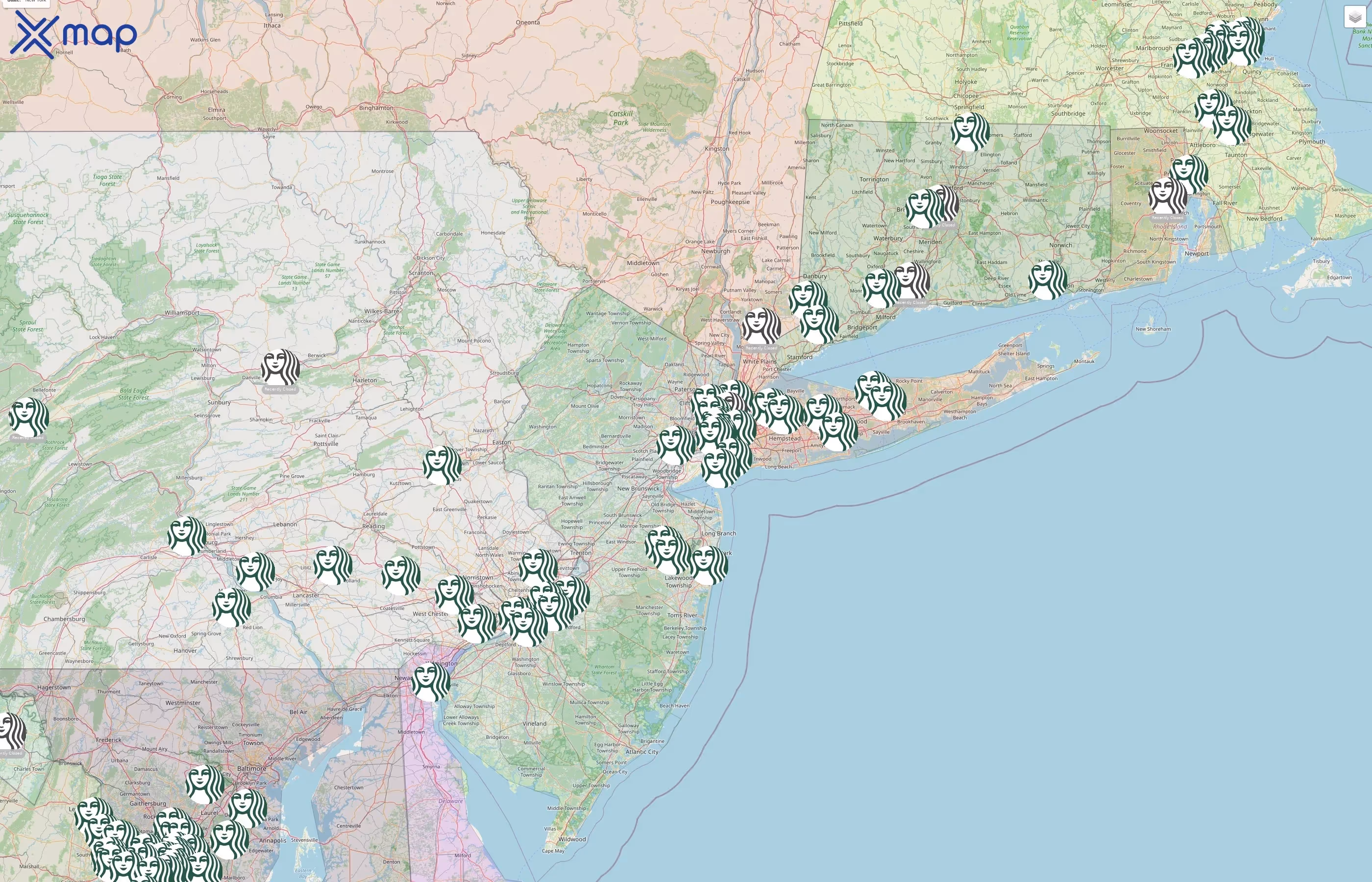 Starbucks street hotspots