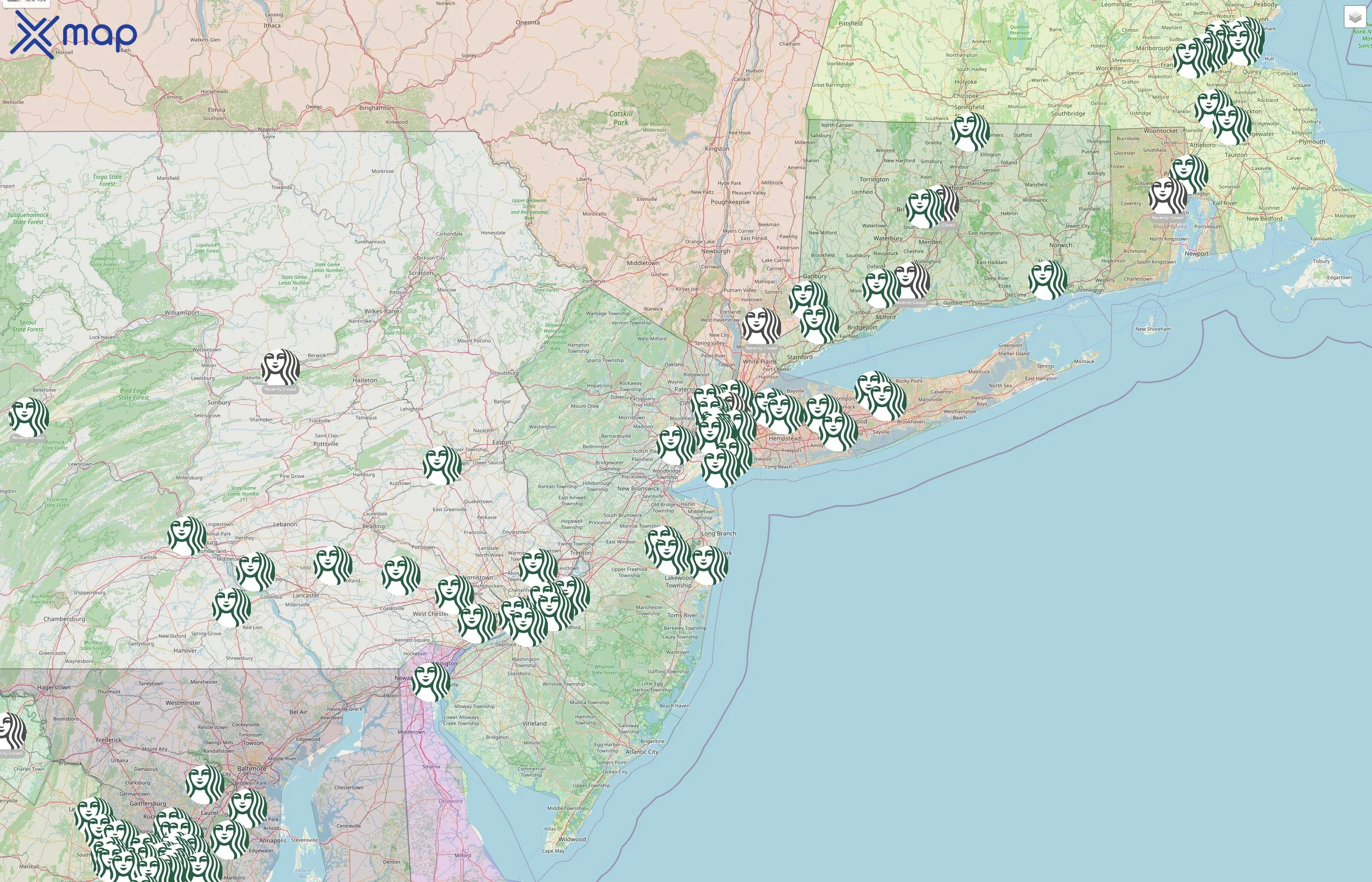 Starbucks street hotspots