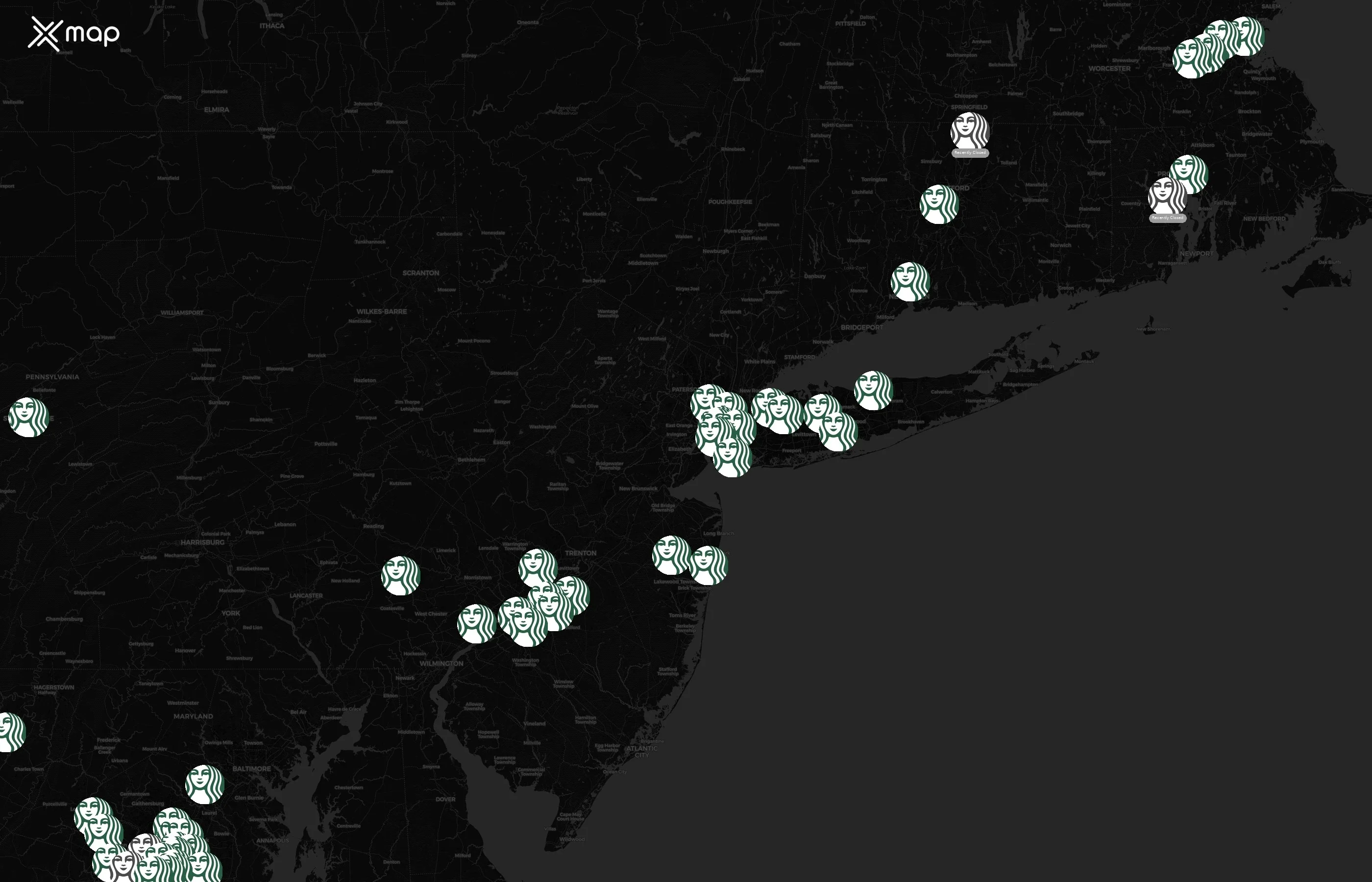 Starbucks city distribution