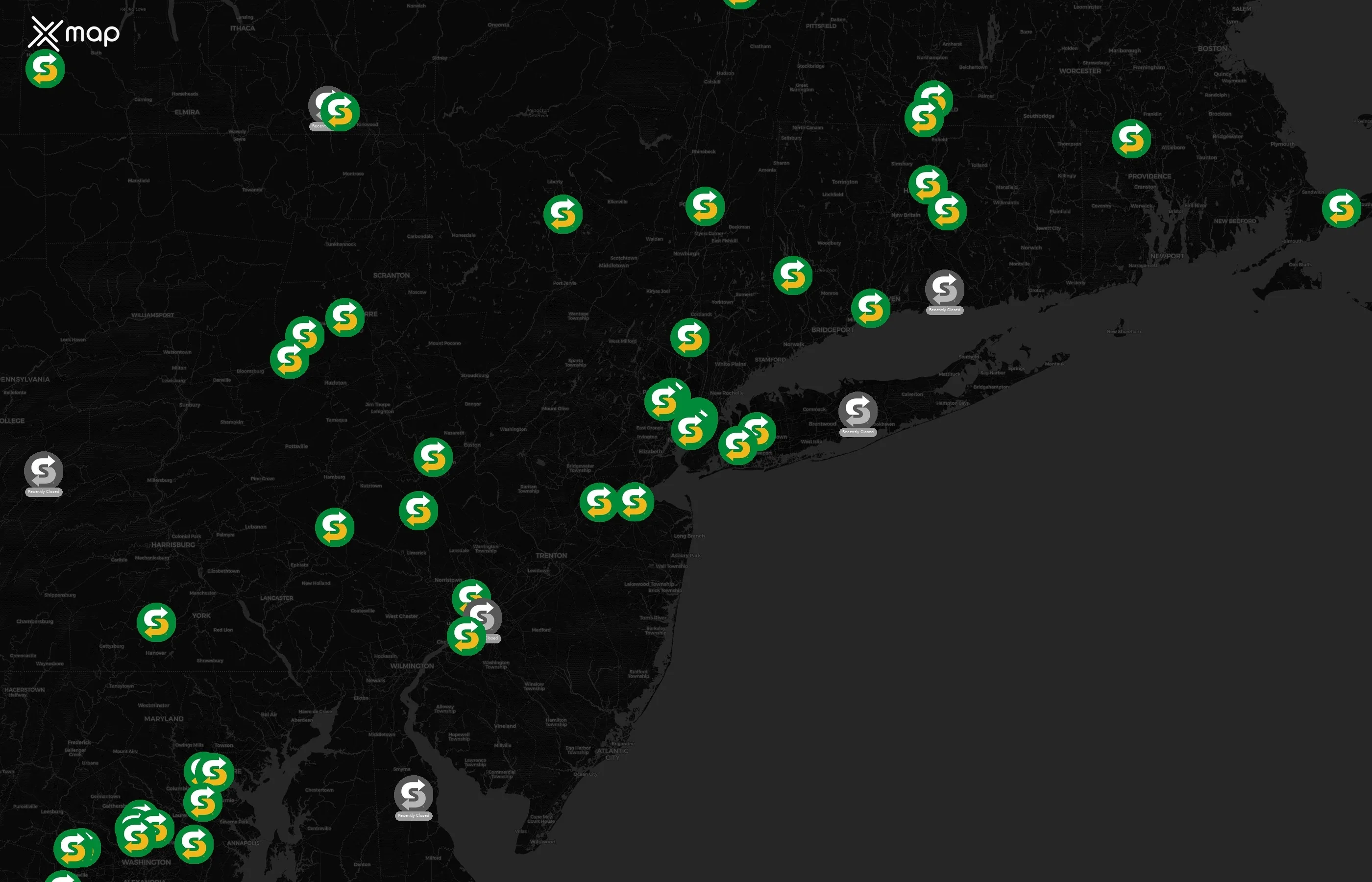 Subway city distribution