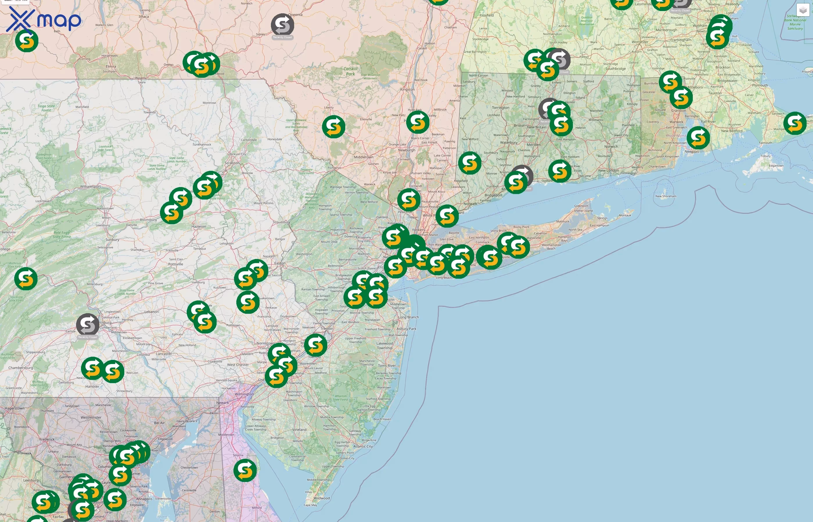 Subway street hotspots