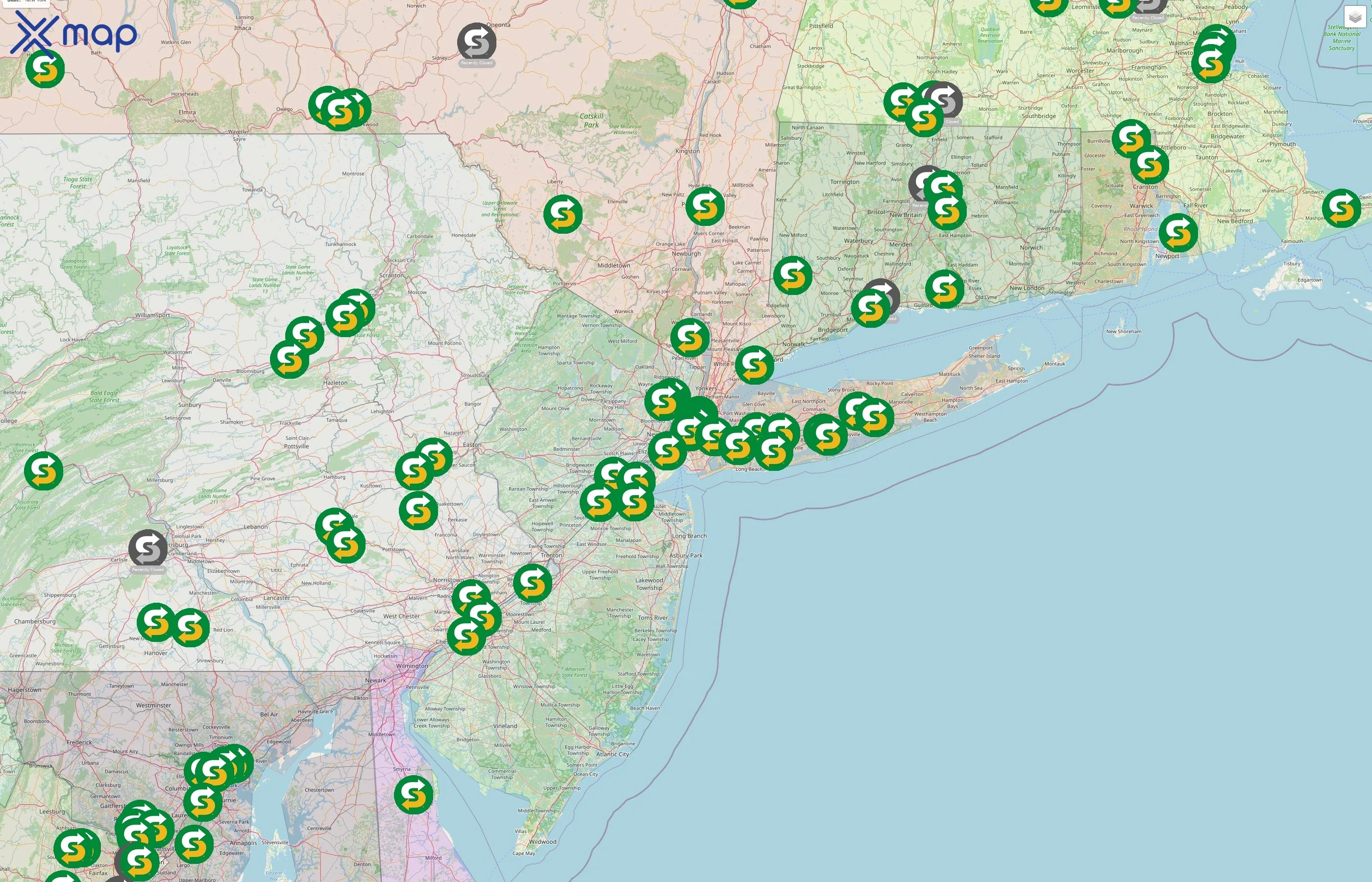 Subway street hotspots