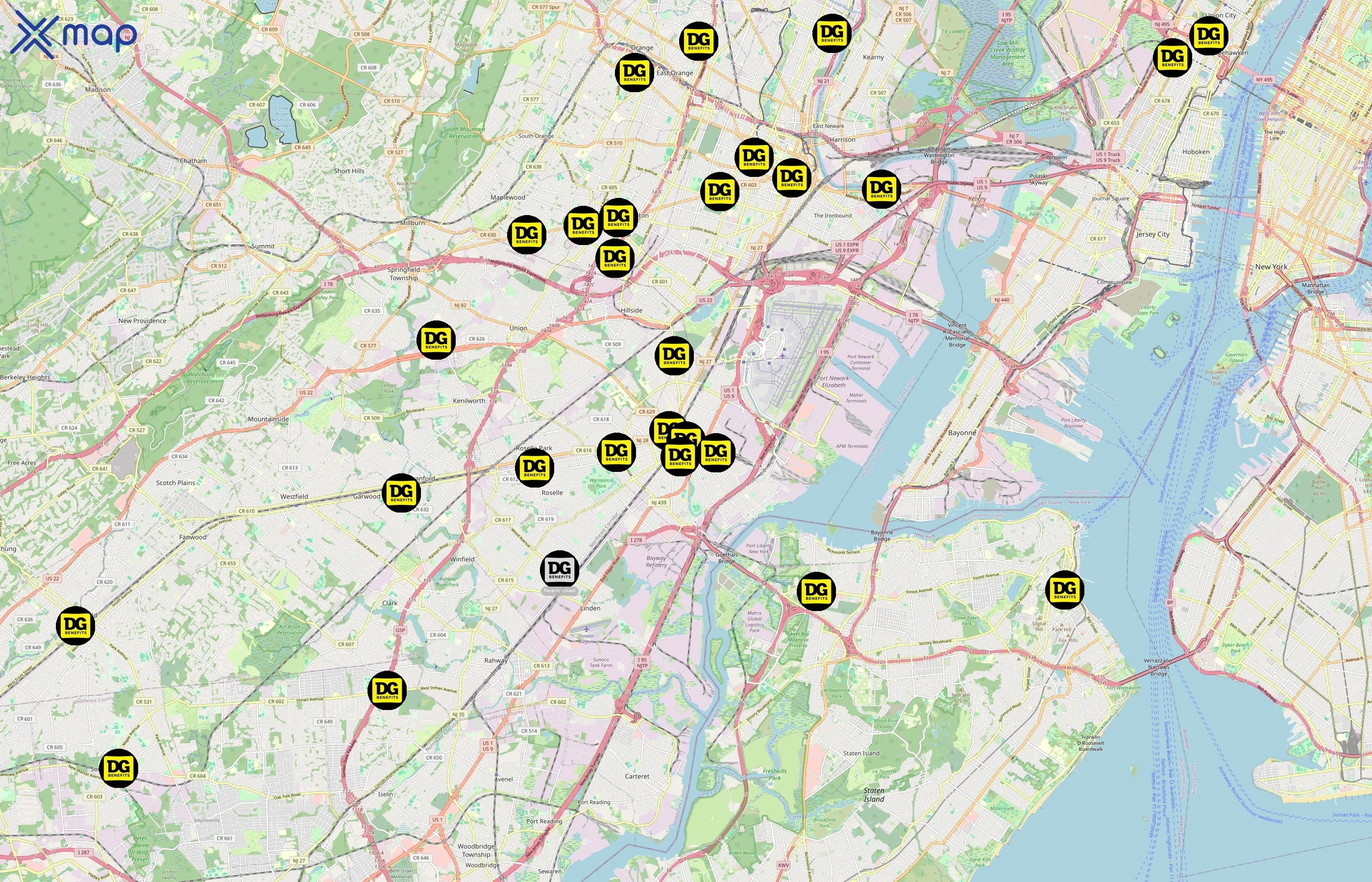 Dollar General area coverage