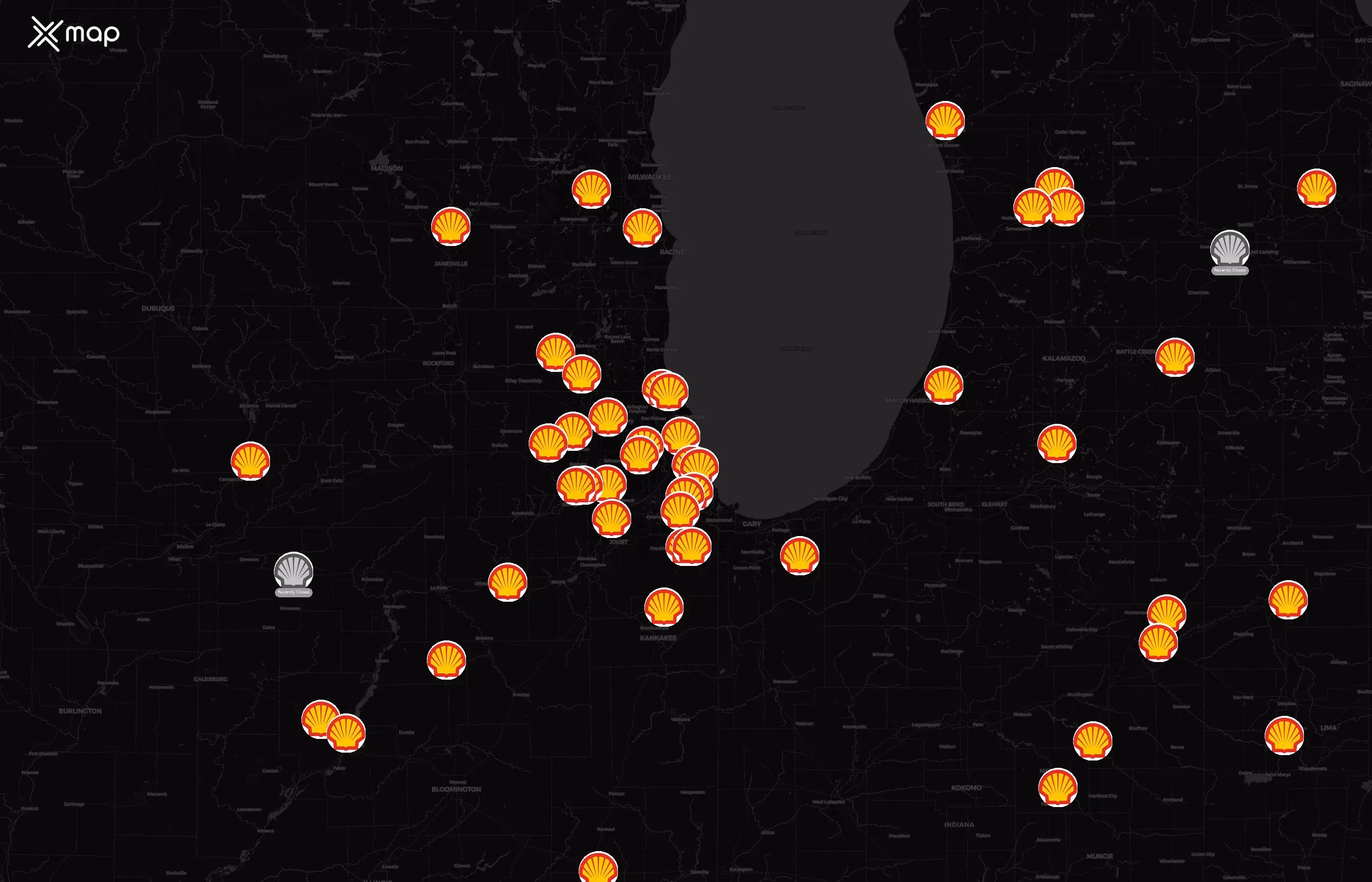 Shell city distribution