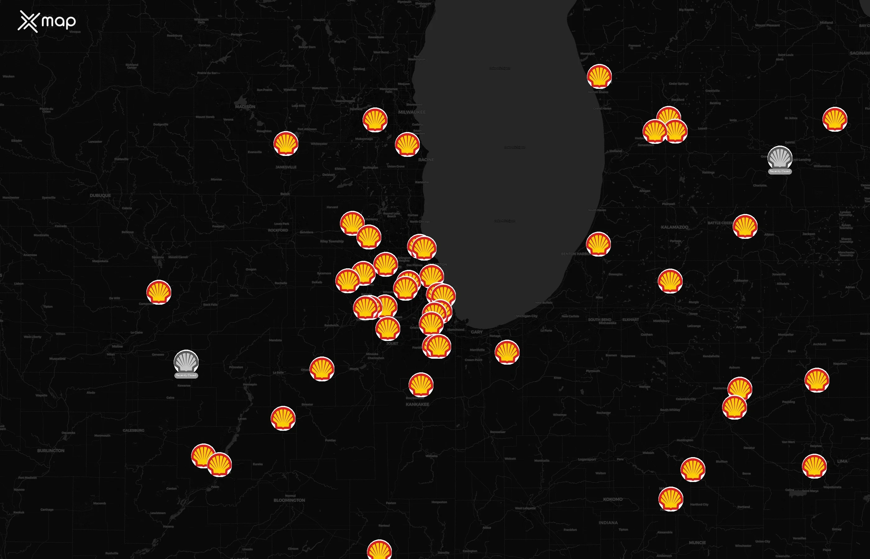 Shell city distribution