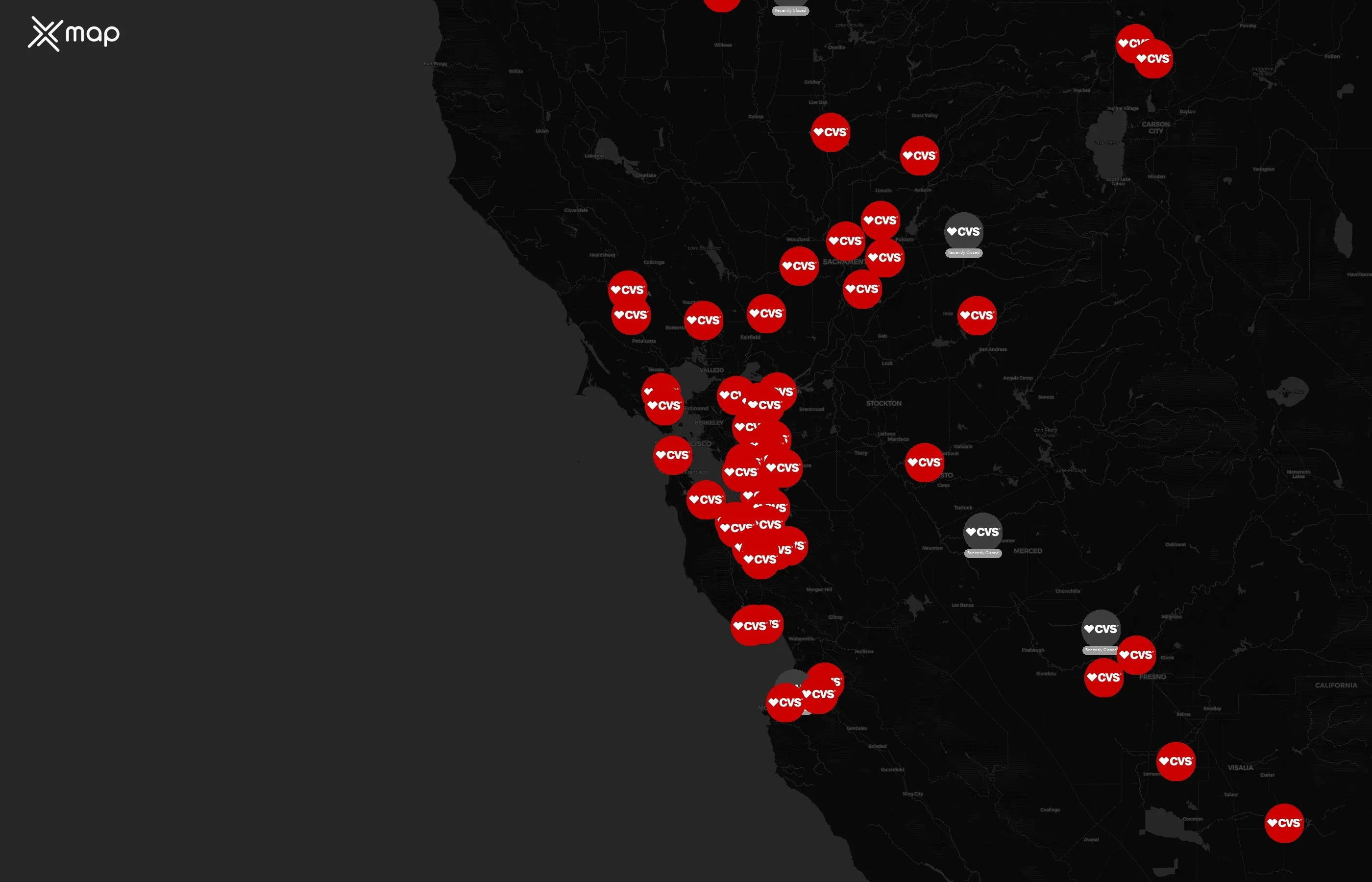 CVS city distribution