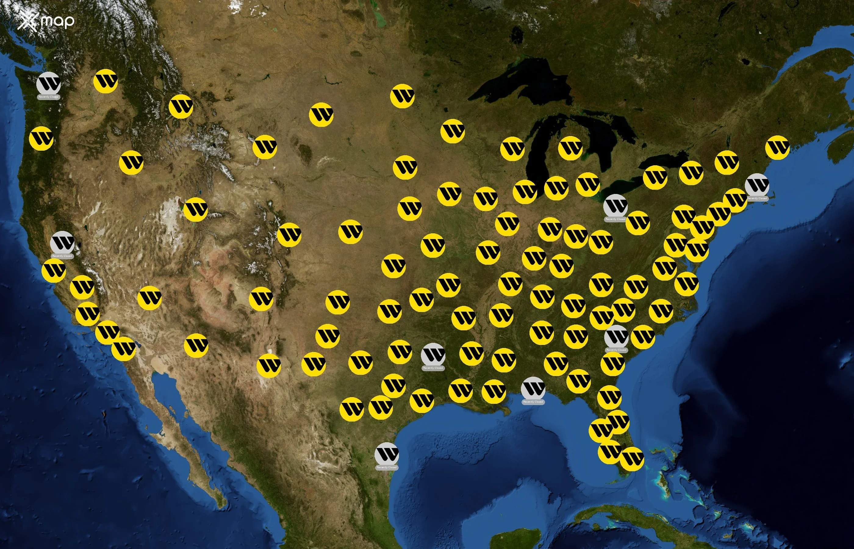 Western Union state distribution