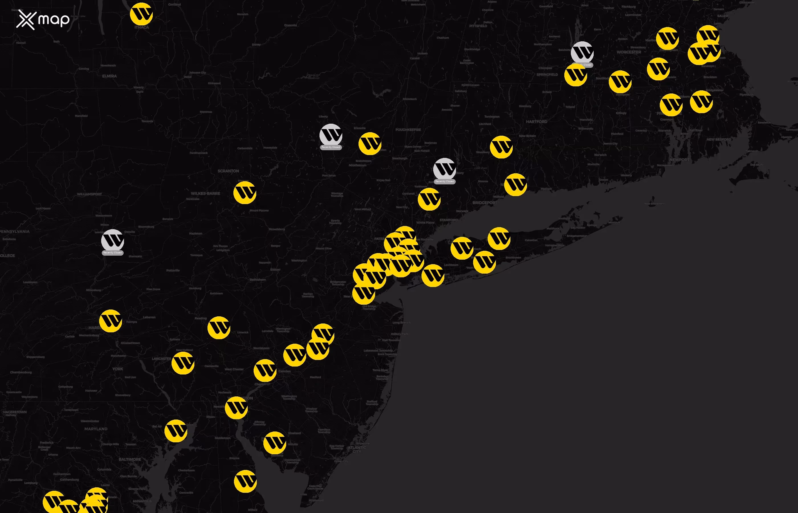Western Union city distribution