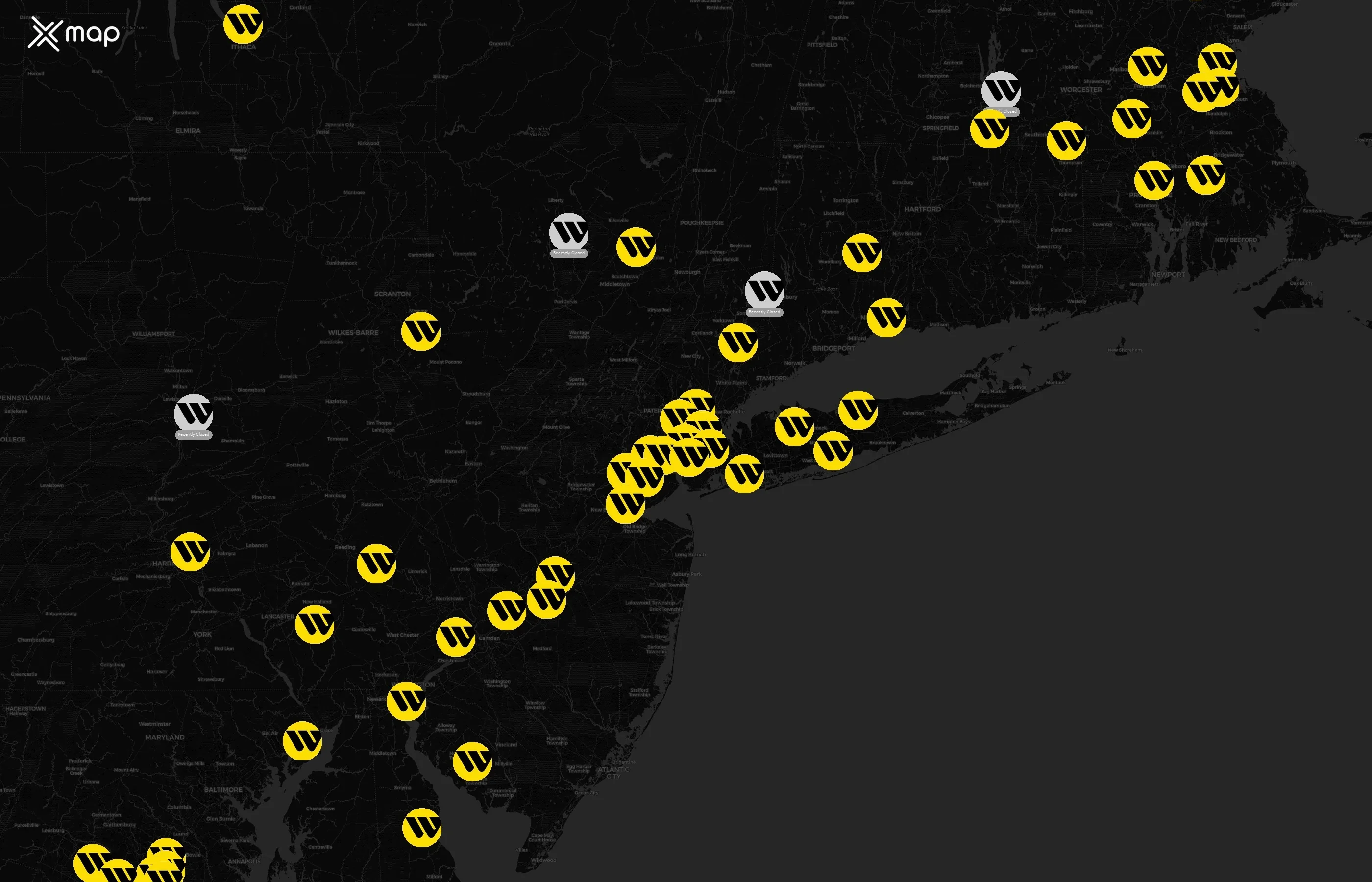 Western Union city distribution