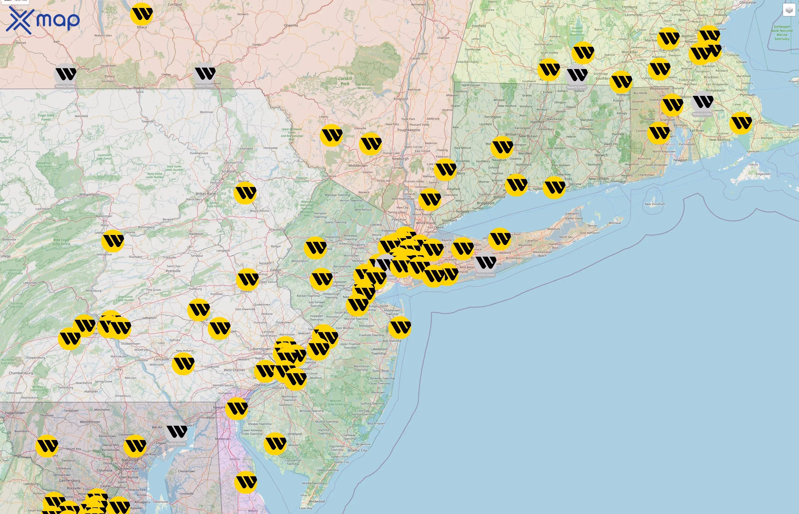 Western Union street hotspots