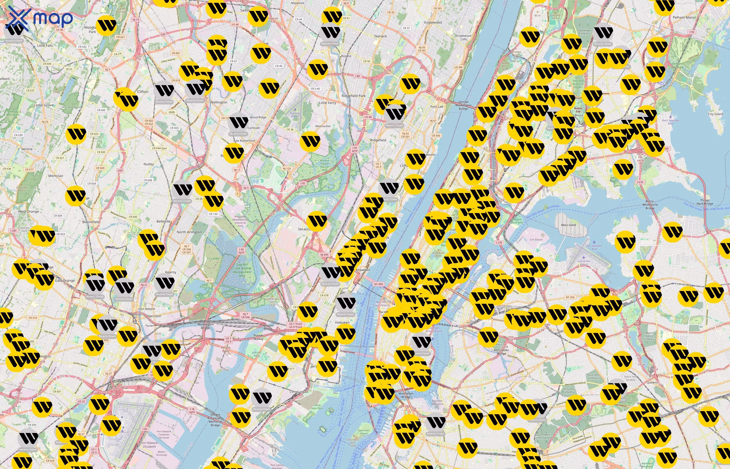 Western Union area coverage