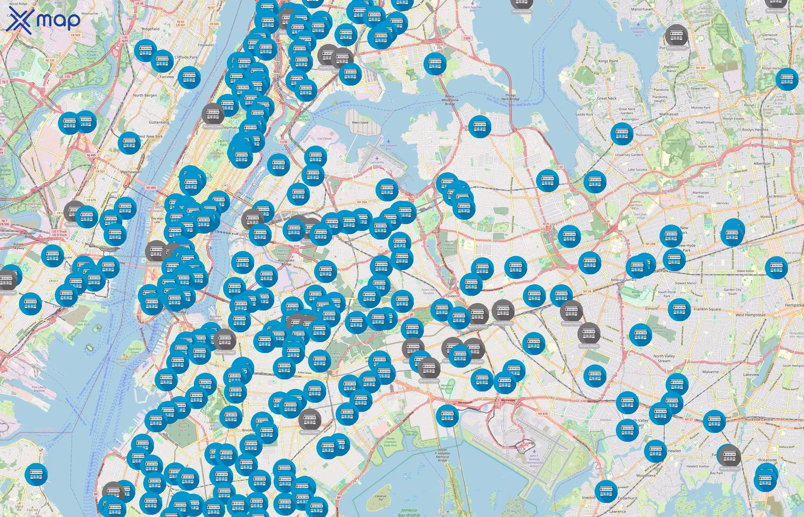 UPS area coverage