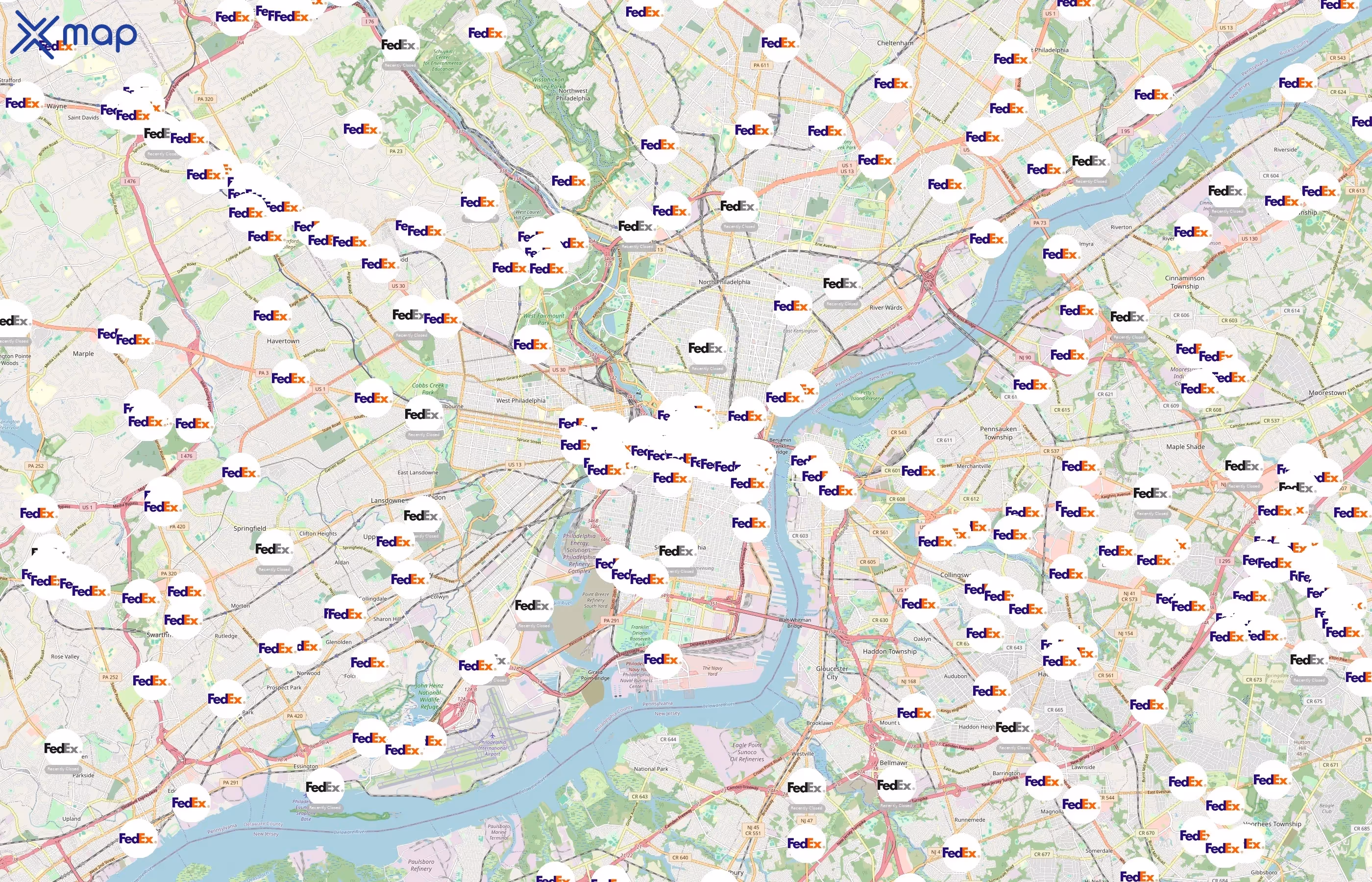 FedEx area coverage