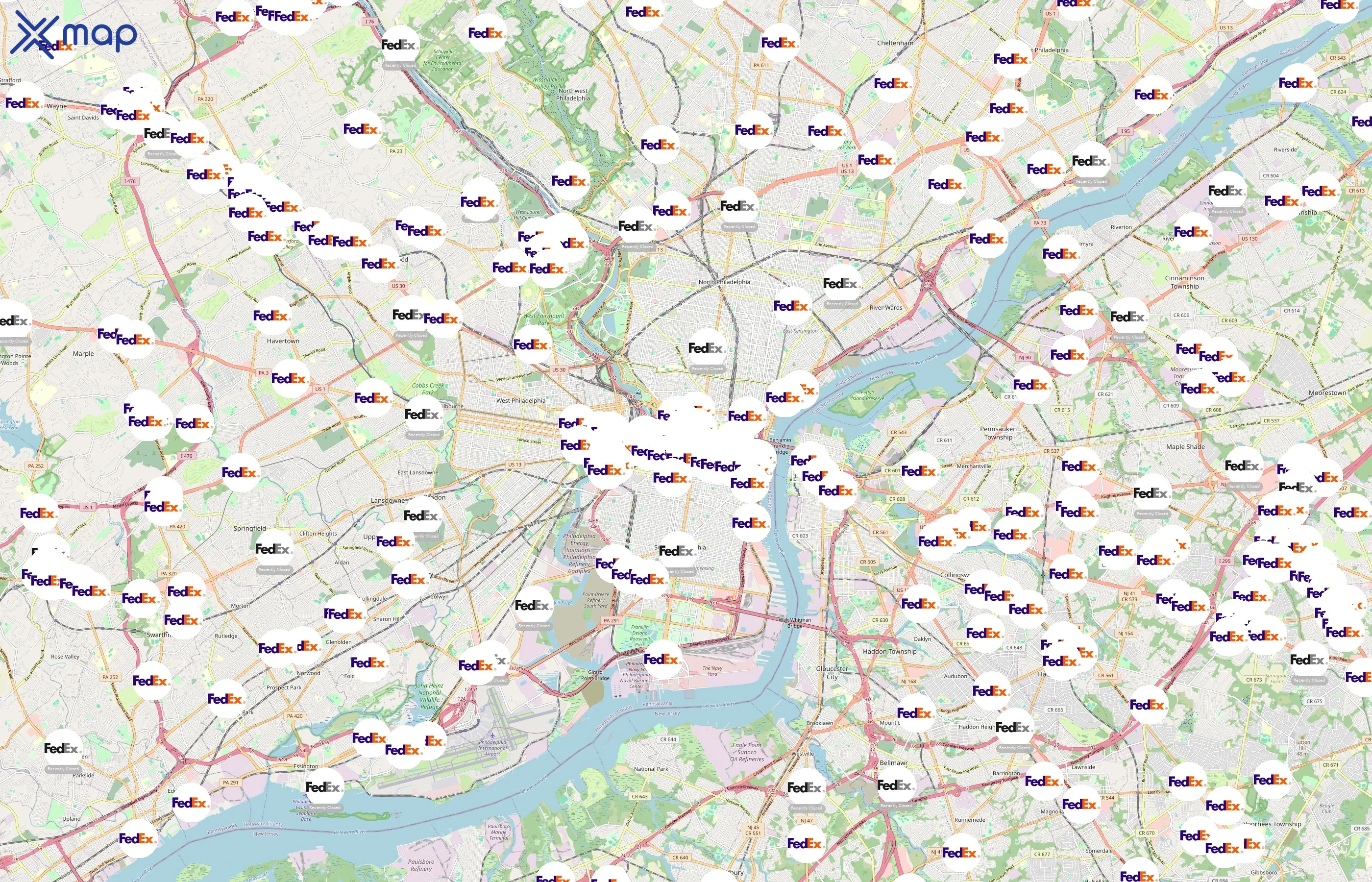 FedEx area coverage