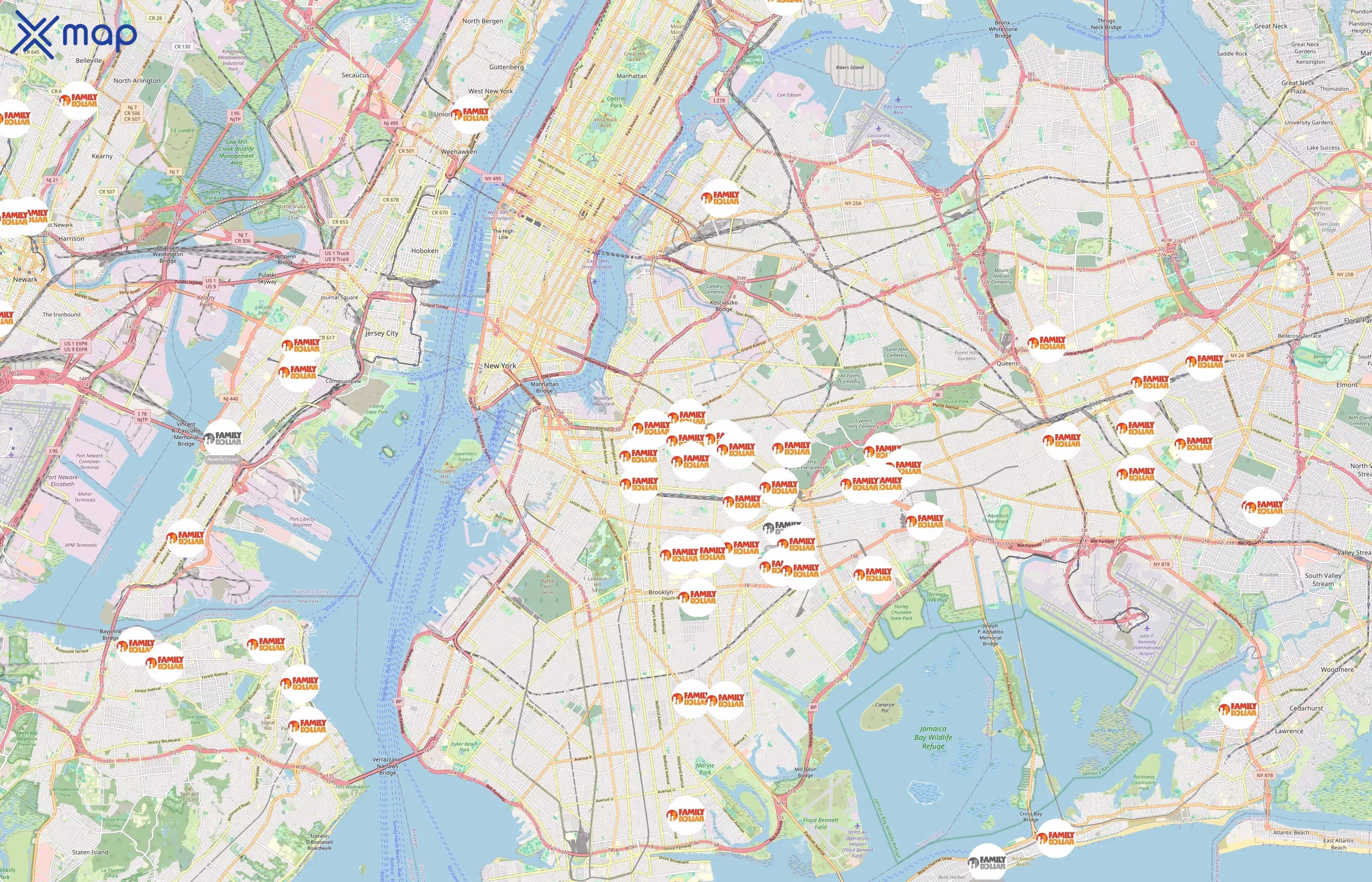 Family Dollar area coverage