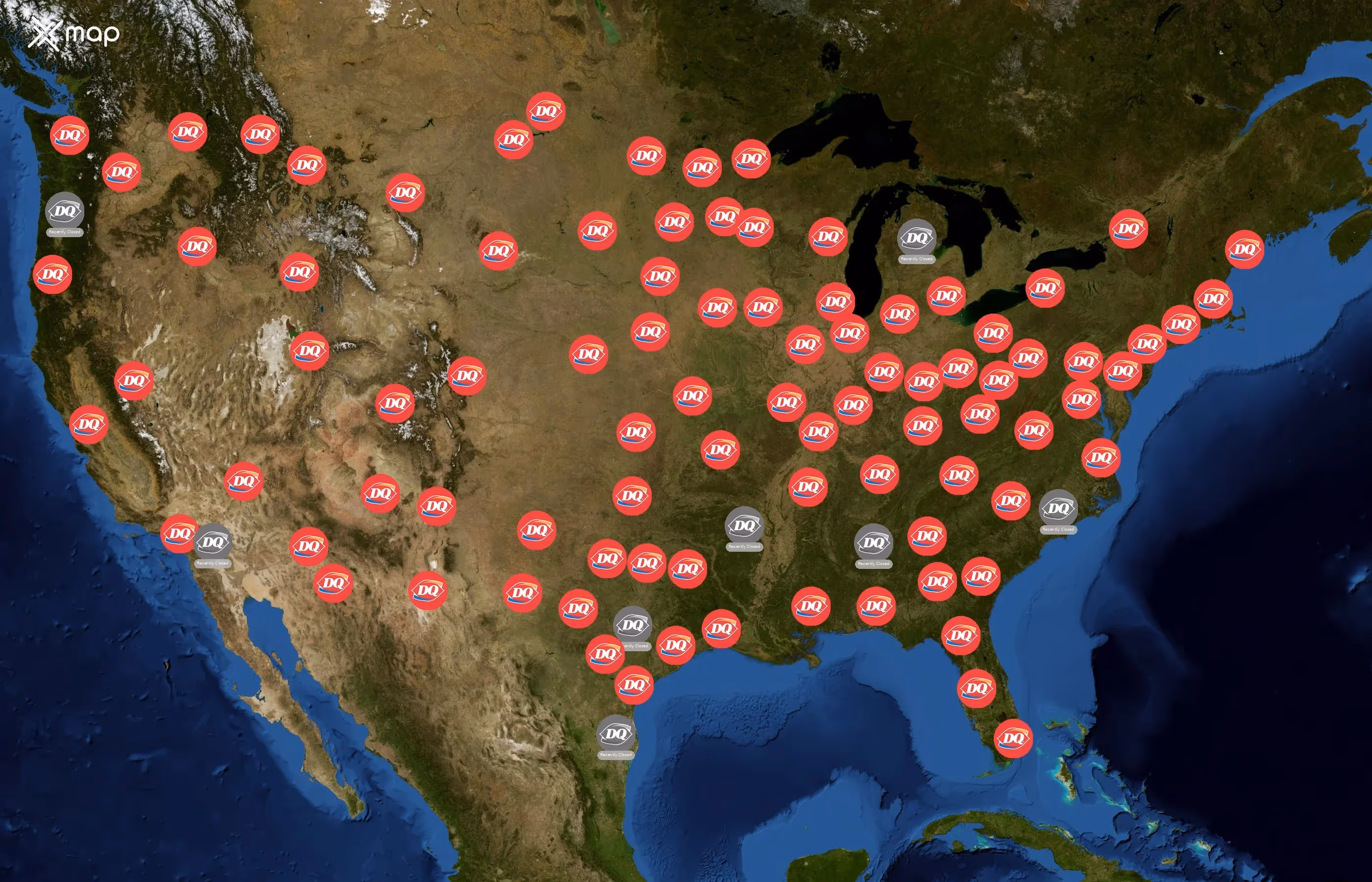 Dairy Queen state distribution