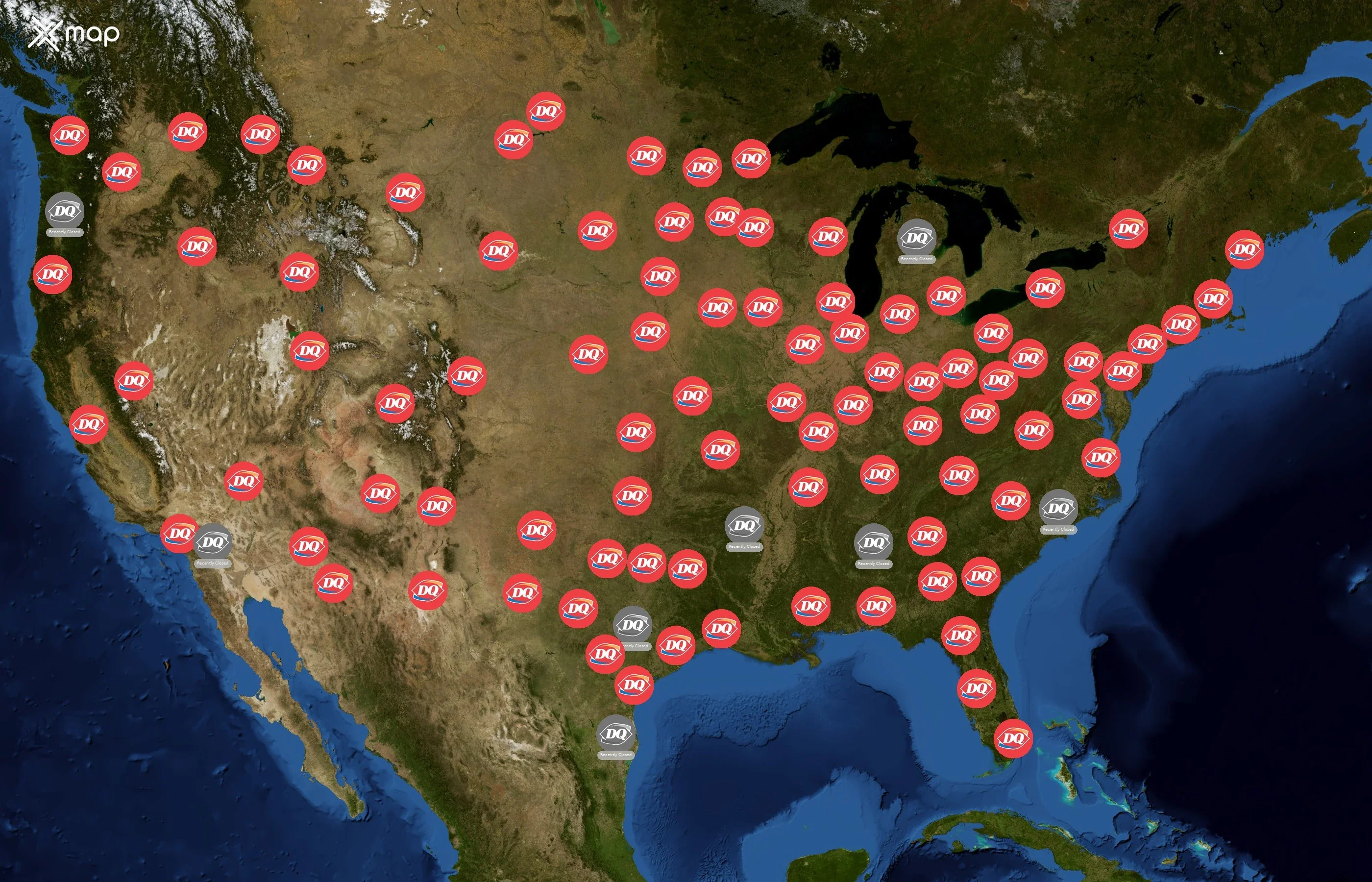 Dairy Queen state distribution