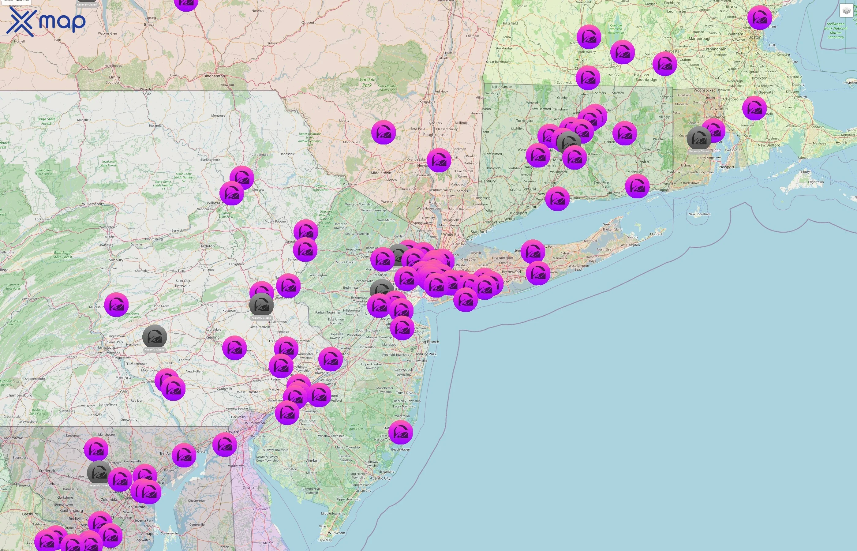 Taco Bell street hotspots